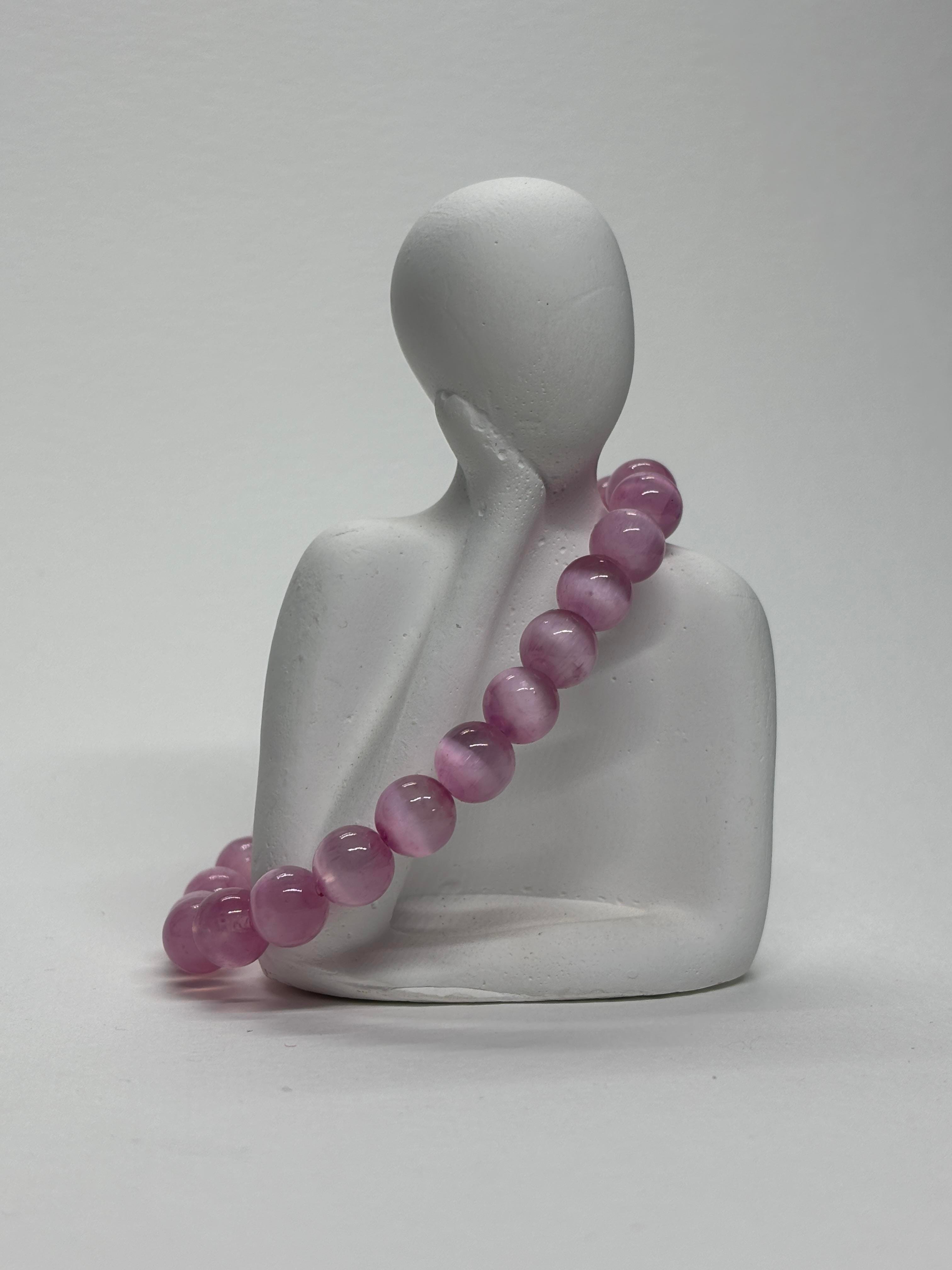 PEMBE SELENİT AA+KALİTE DOĞALTAŞ BİLEKLİK