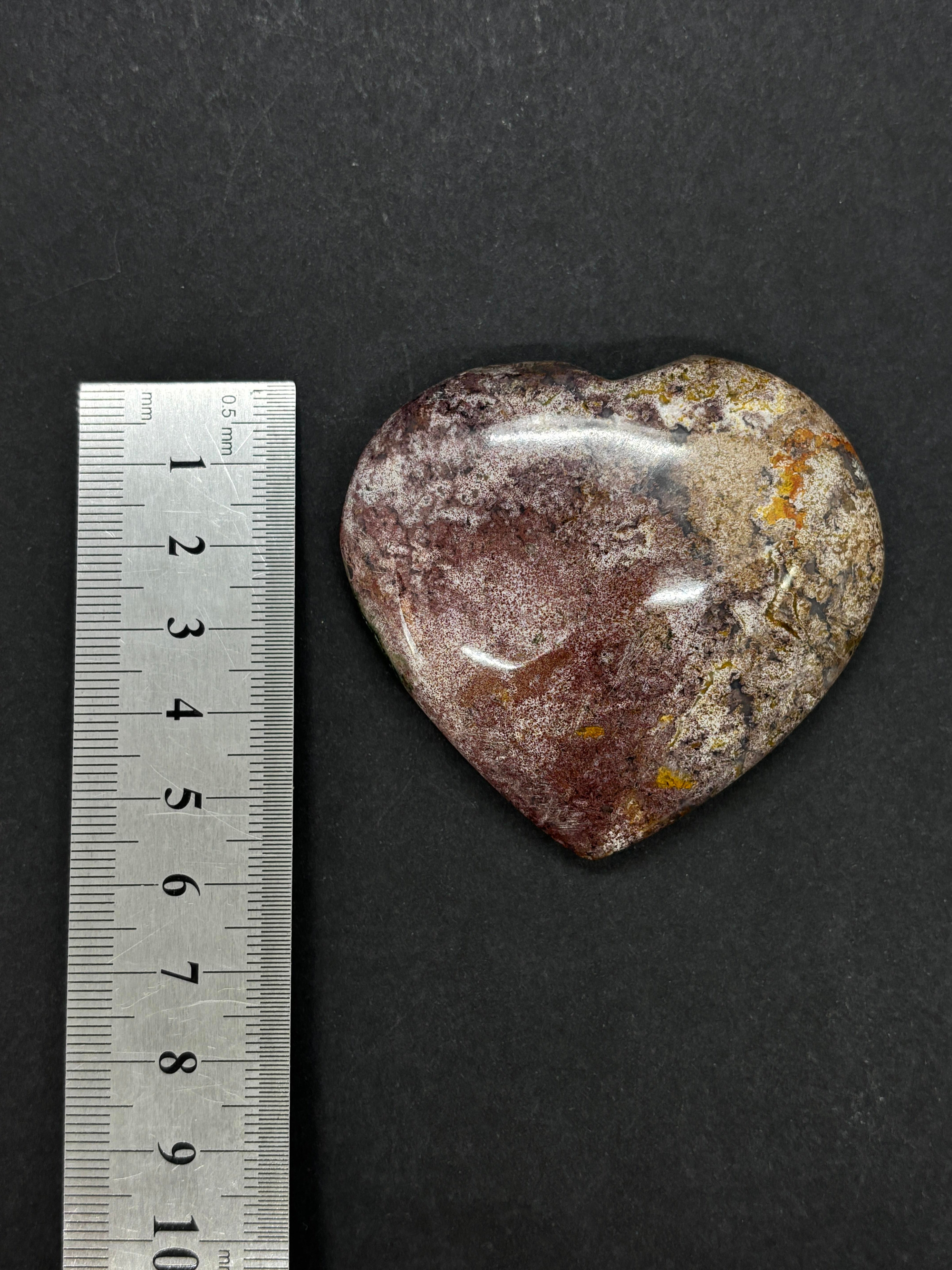 PİNK AMETİST KALP PALMSTONE DOĞALTAŞ