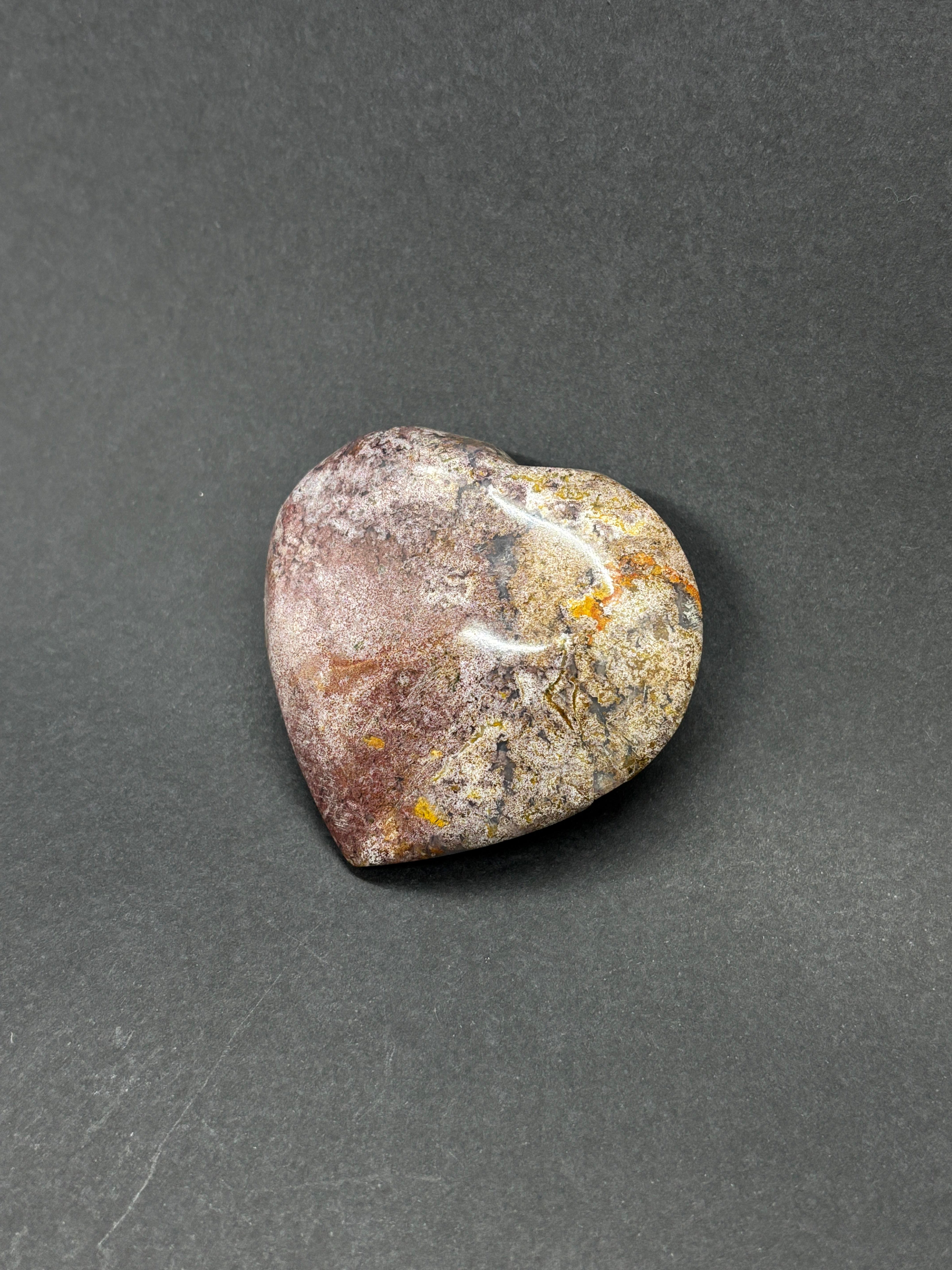 PİNK AMETİST KALP PALMSTONE DOĞALTAŞ