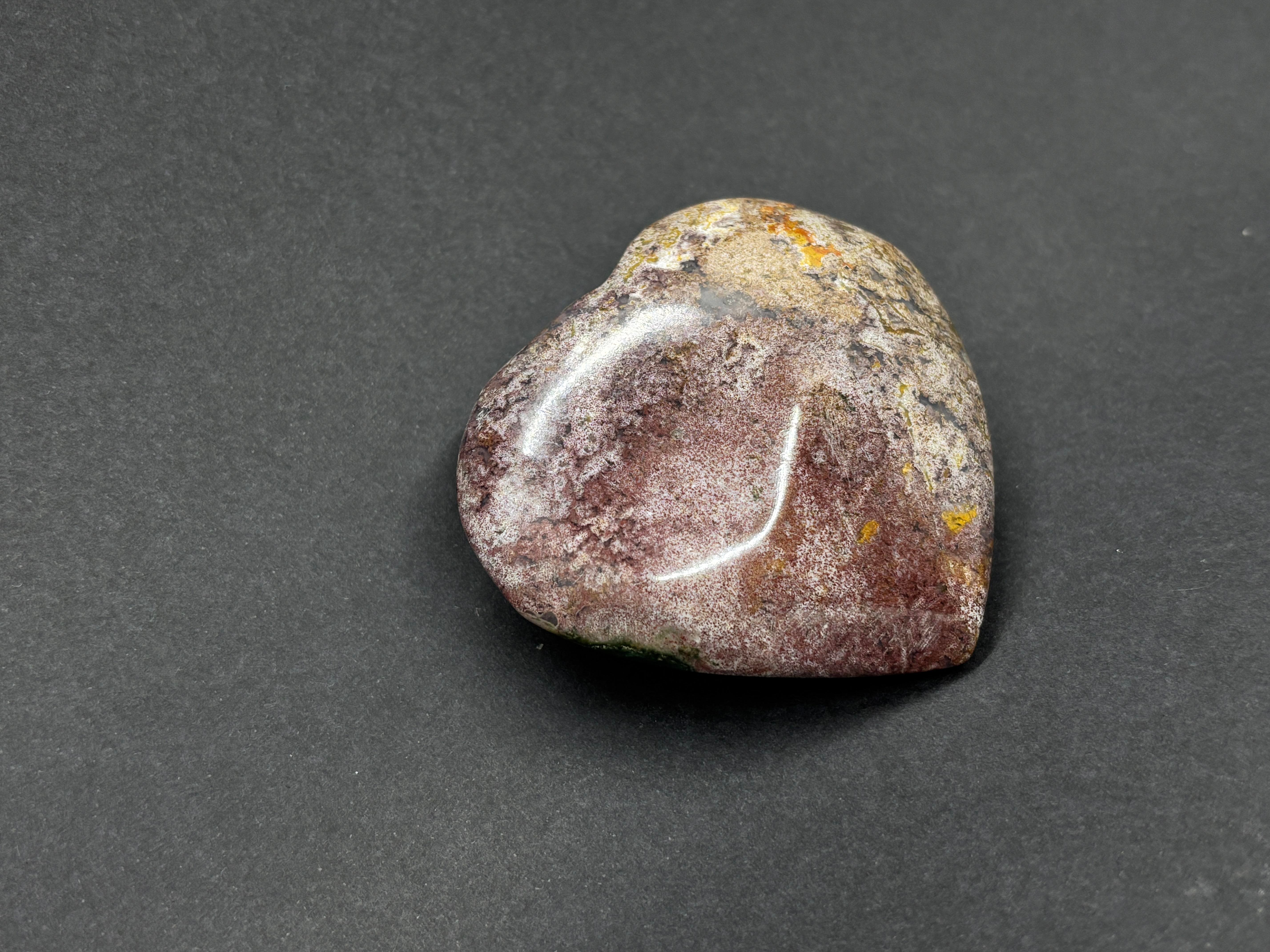 PİNK AMETİST KALP PALMSTONE DOĞALTAŞ