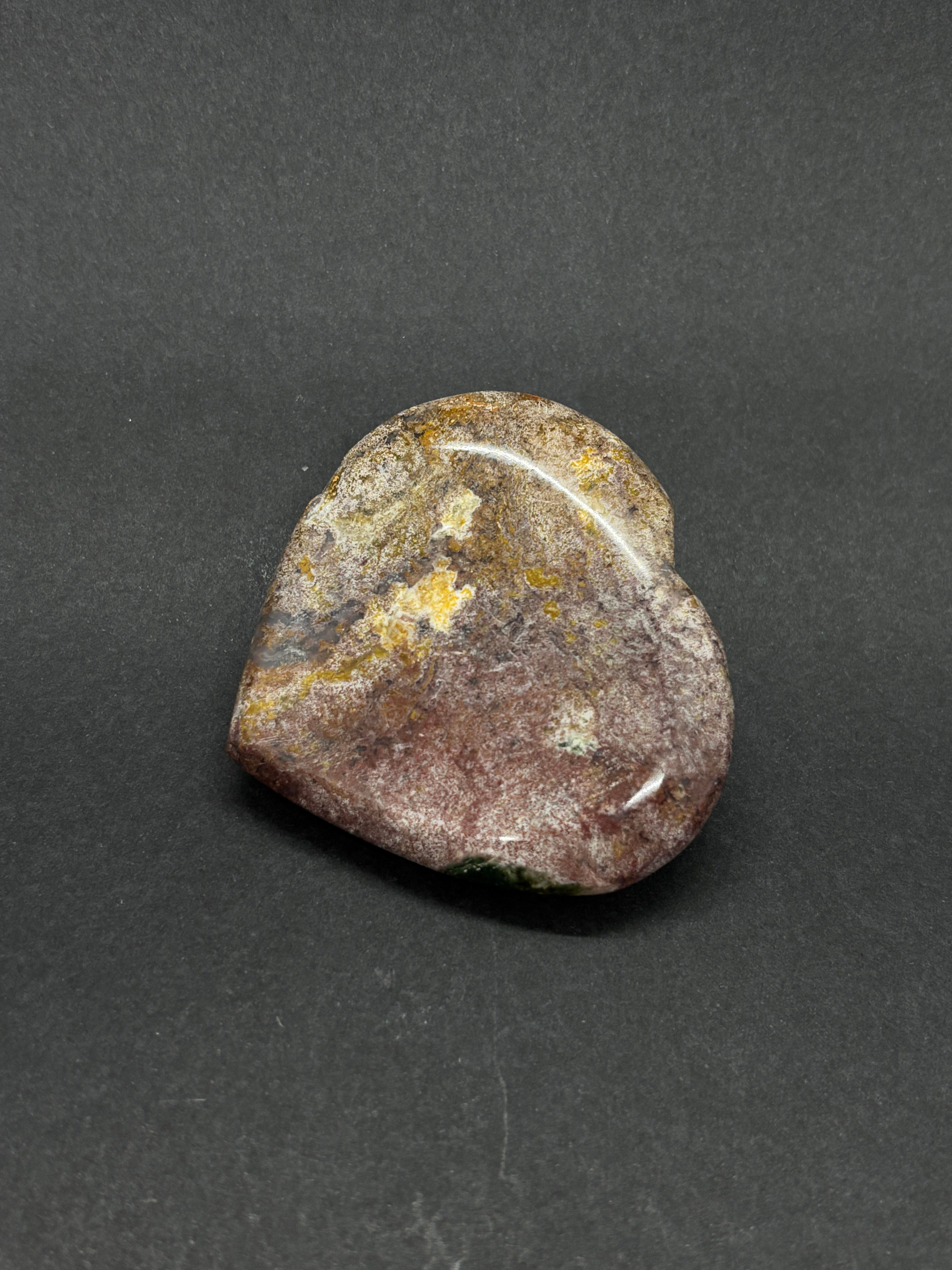 PİNK AMETİST KALP PALMSTONE DOĞALTAŞ