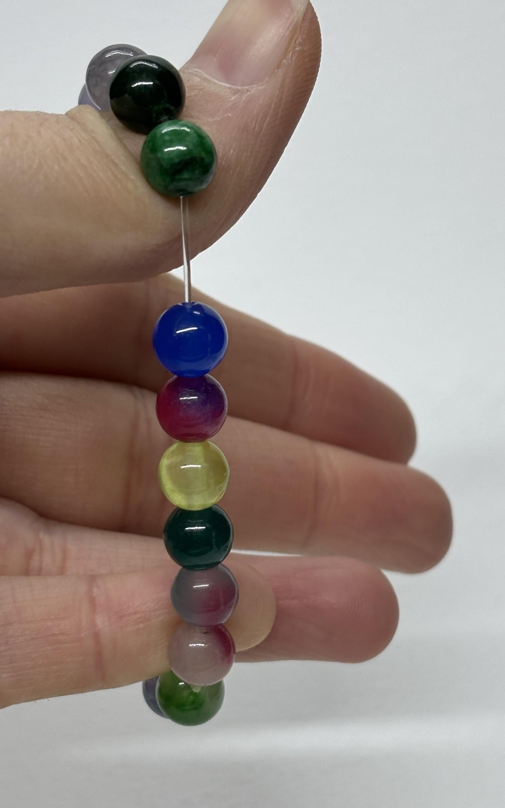 RAINBOW AKİK DOĞALTAŞ BİLEKLİK