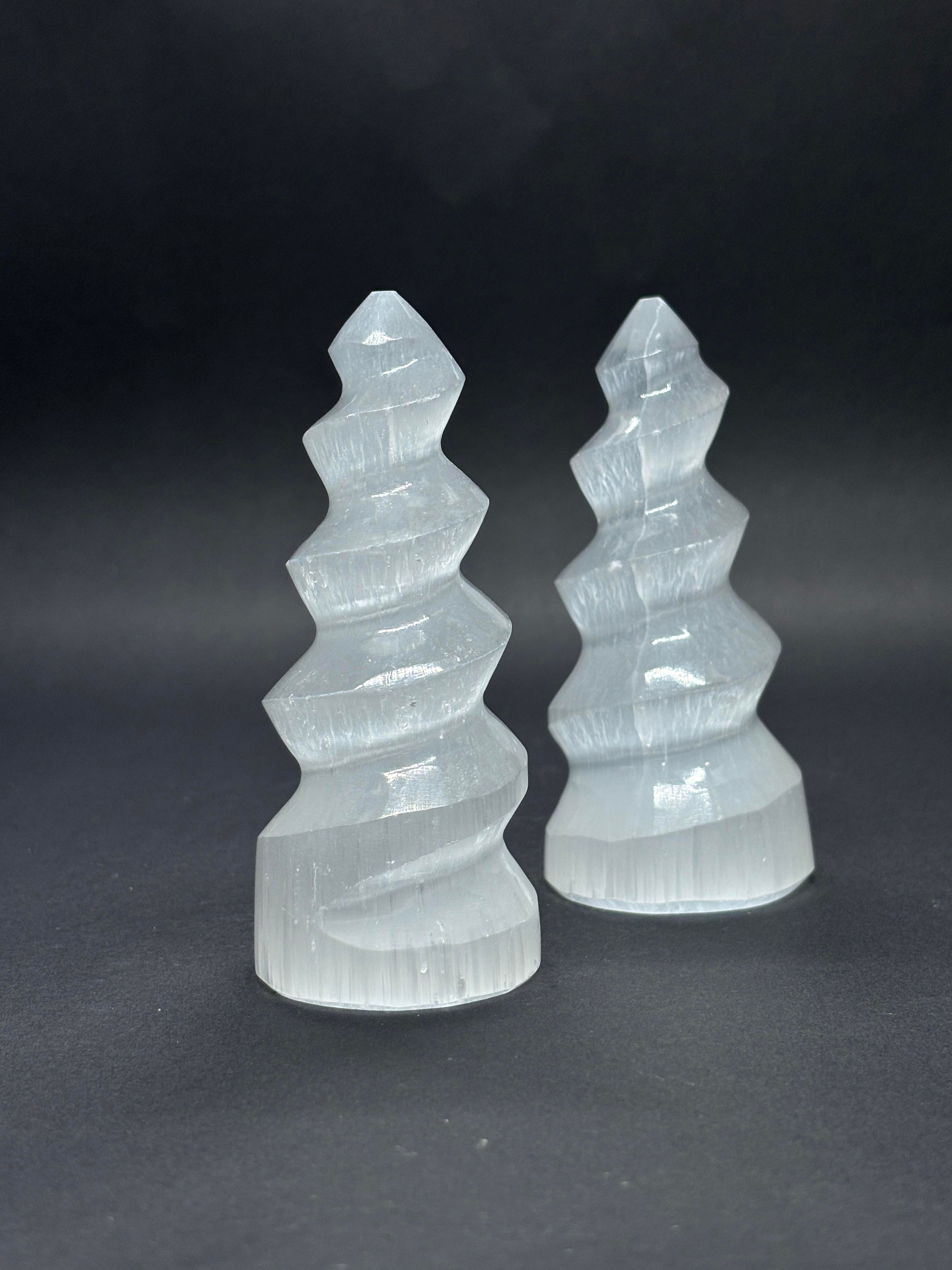 SELENİT BURGULU KULE 10CM