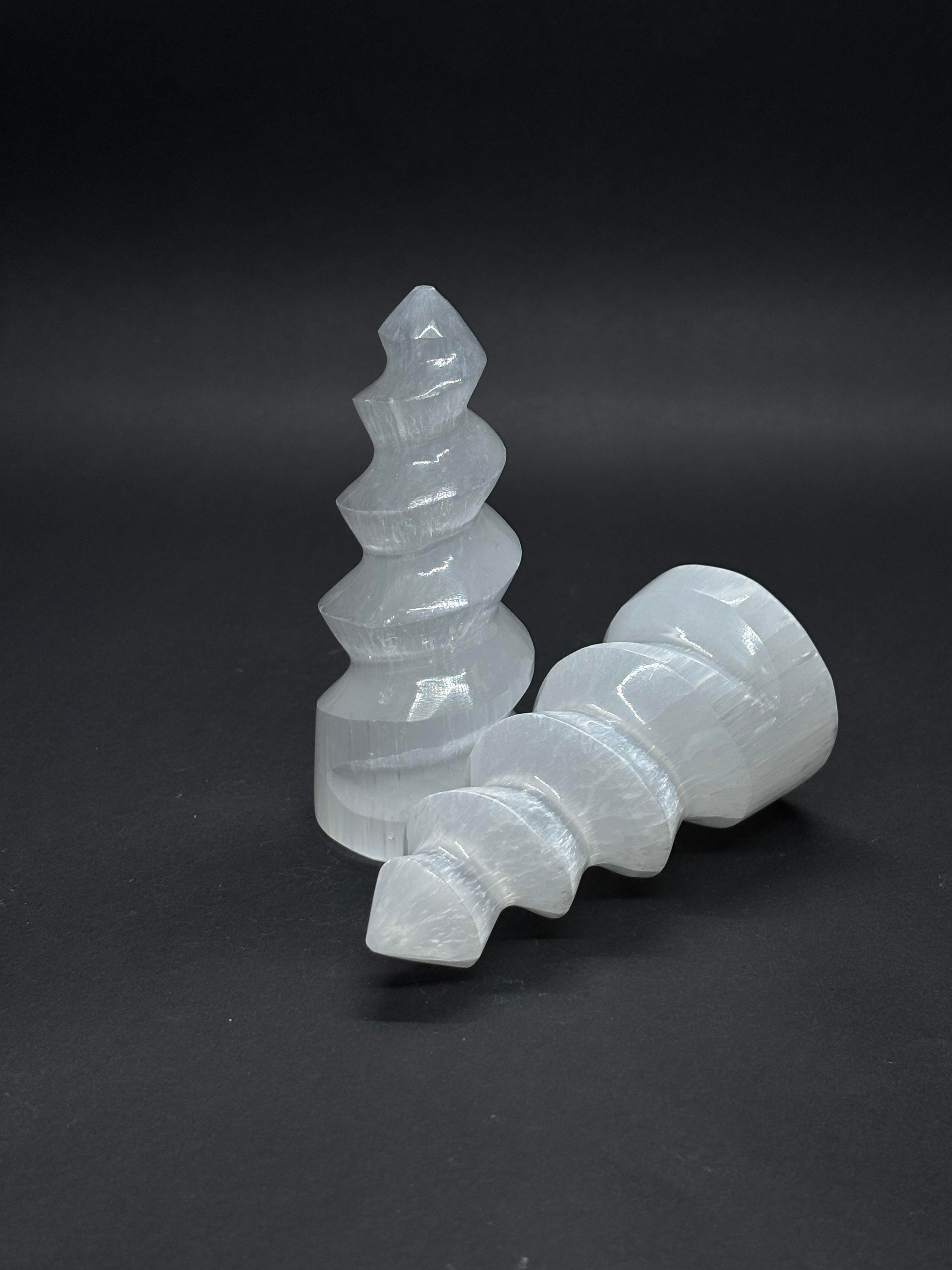 SELENİT BURGULU KULE 10CM
