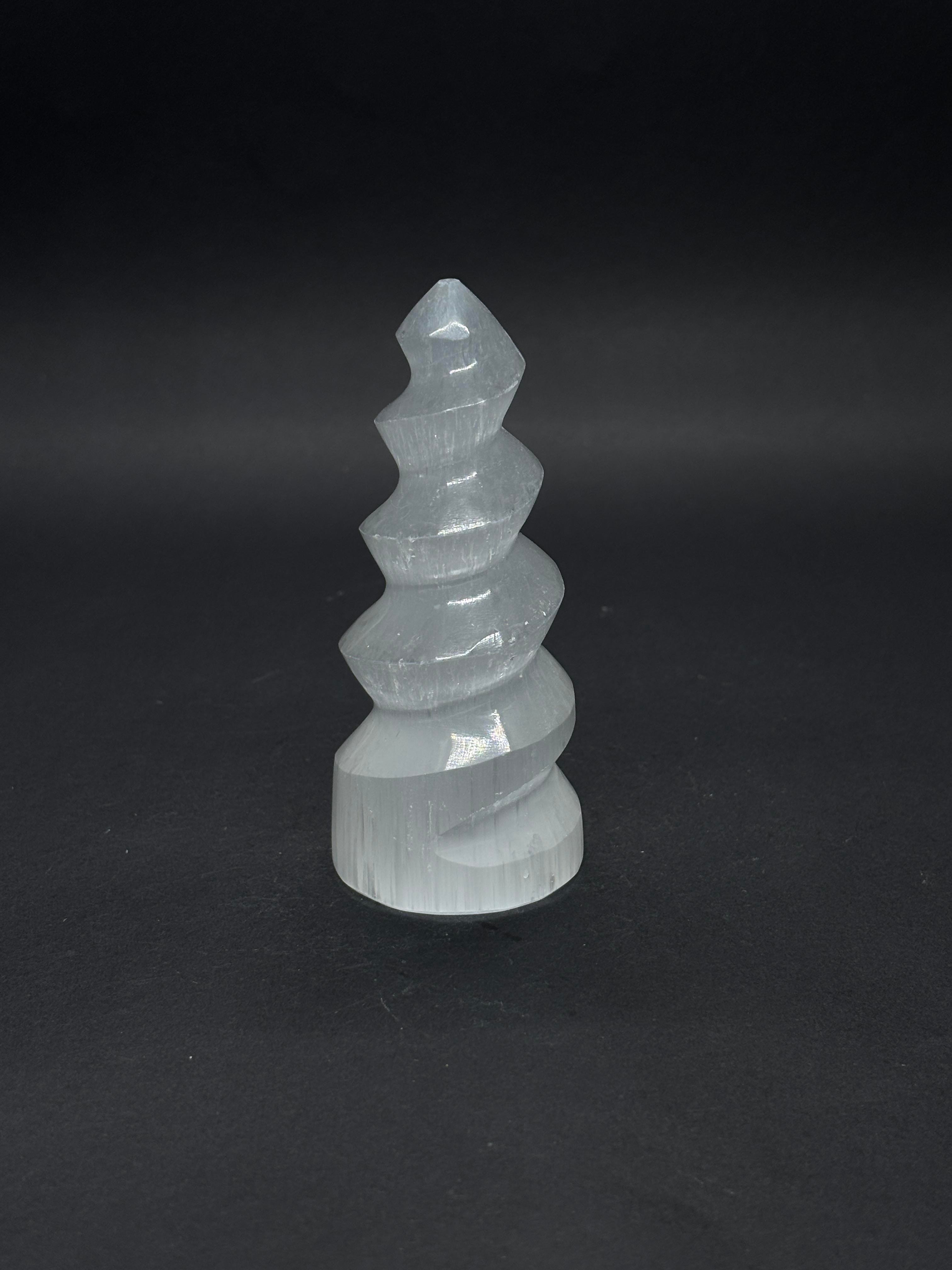 SELENİT BURGULU KULE 10CM