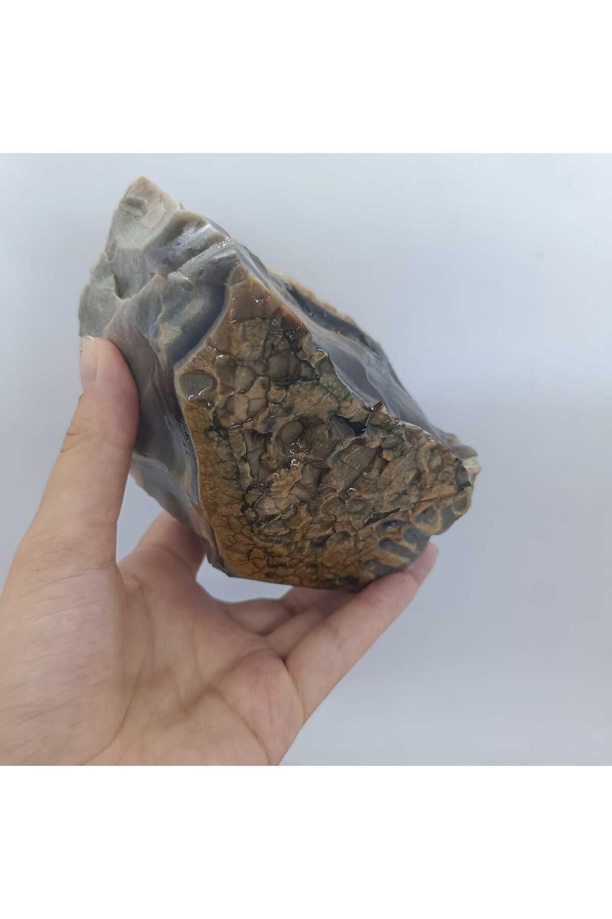 Siyah Kalsedon Duygusal Denge Doğaltaş Kütle