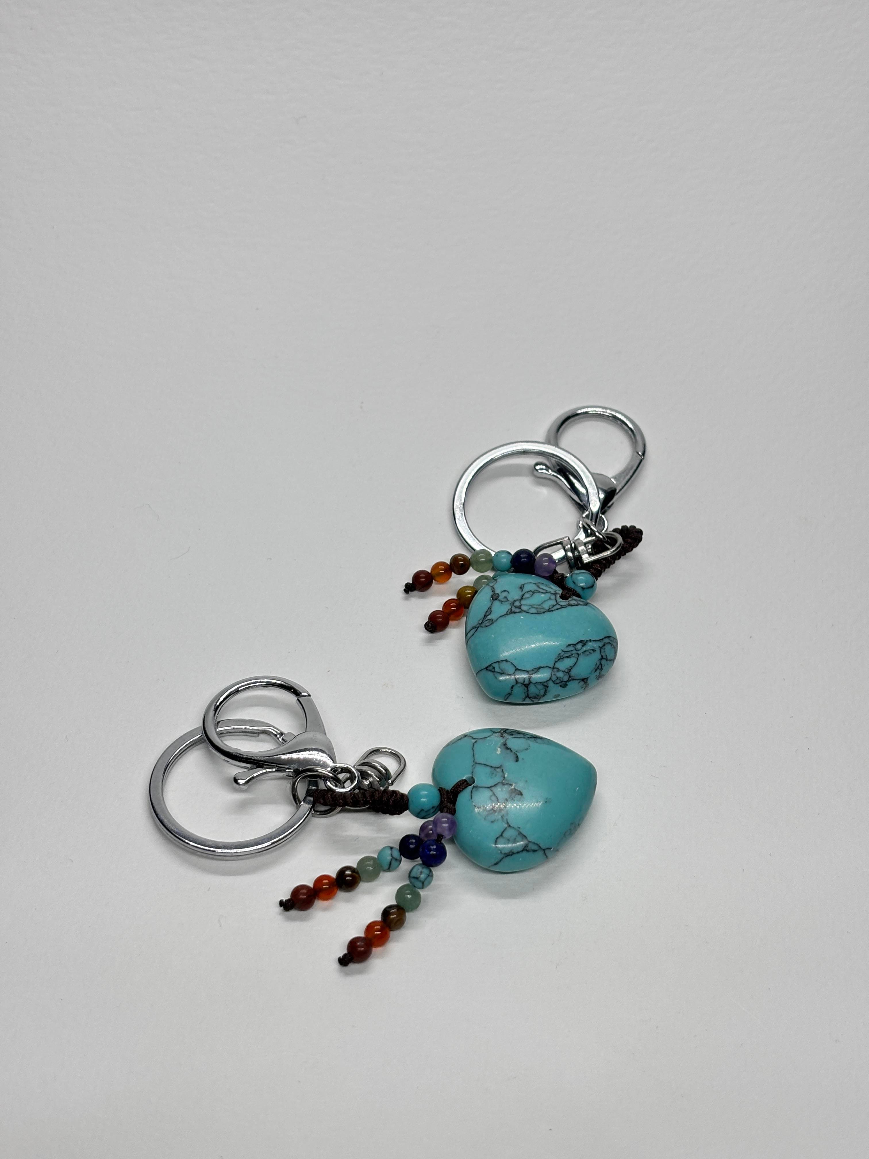 TURKUAZ DOĞALTAŞ ANAHTARLIK CHARM