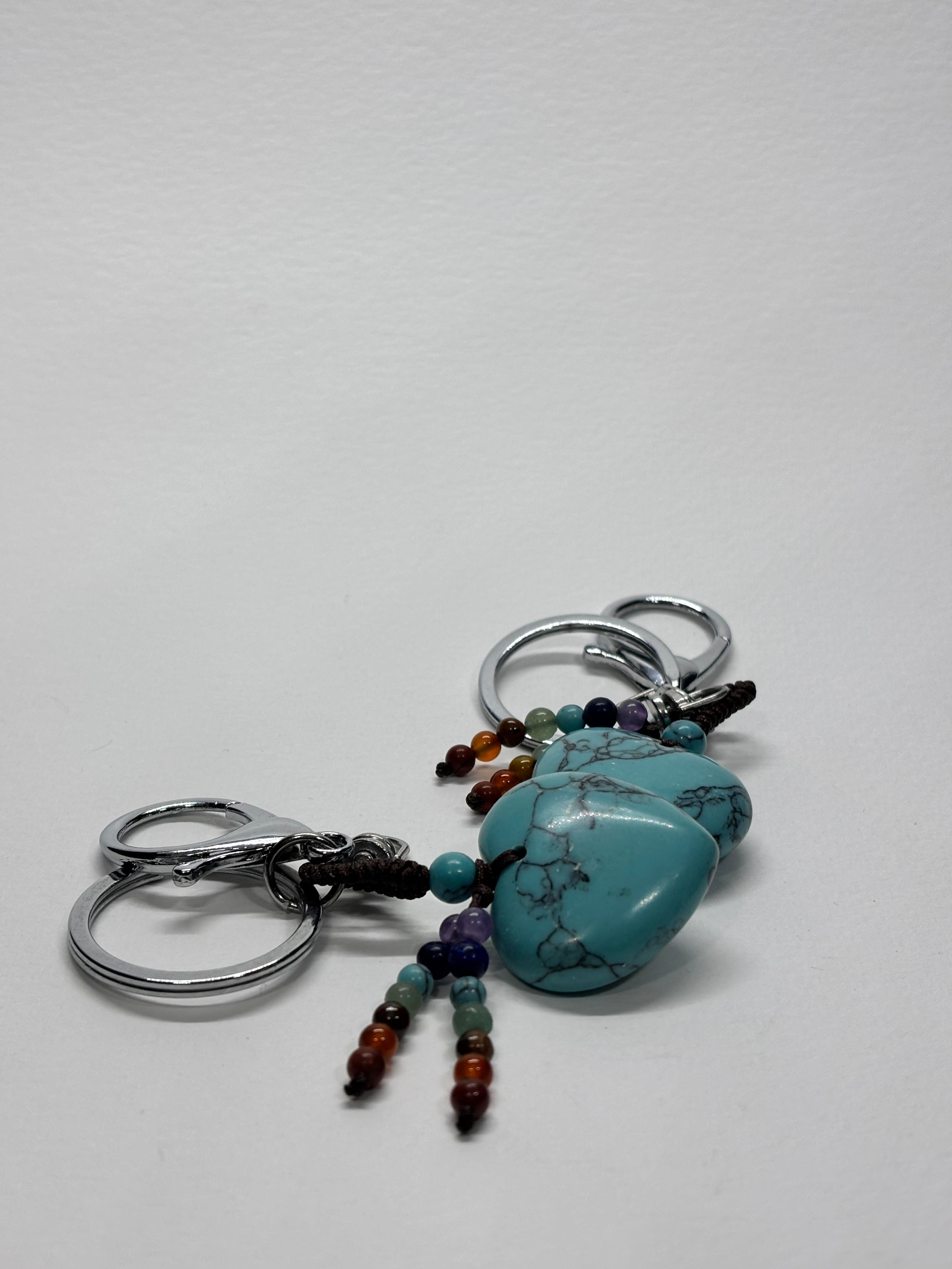 TURKUAZ DOĞALTAŞ ANAHTARLIK CHARM