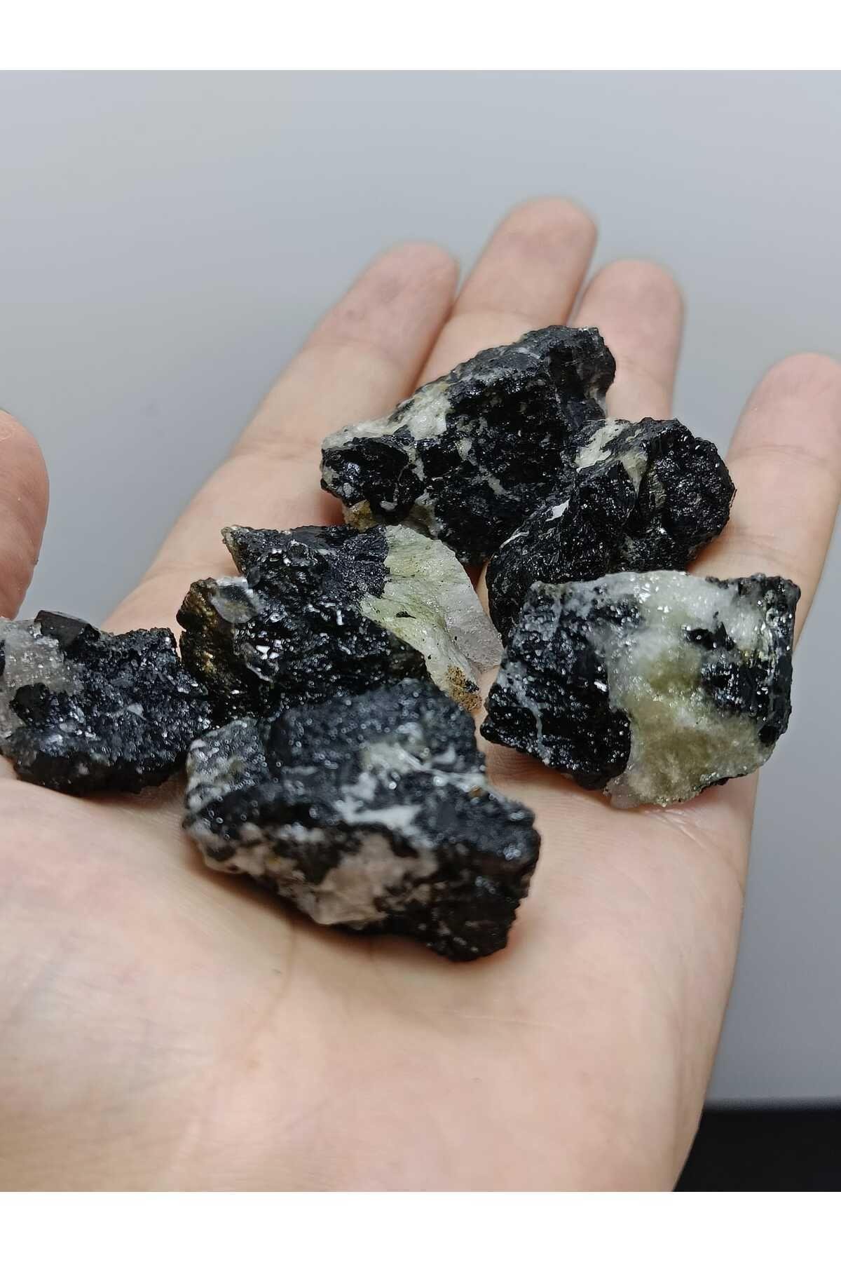 Turmalin Doğaltaş Kütle ( Negatif Enerji Kalkanı ) Orta Boy