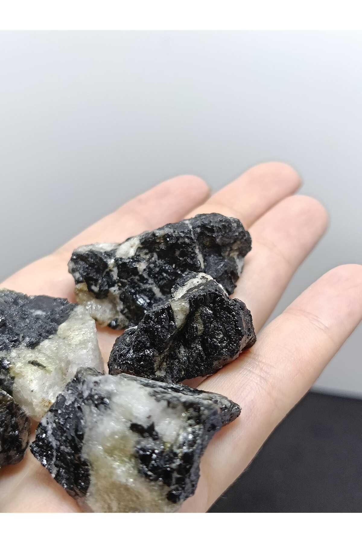 Turmalin Doğaltaş Kütle ( Negatif Enerji Kalkanı ) Orta Boy