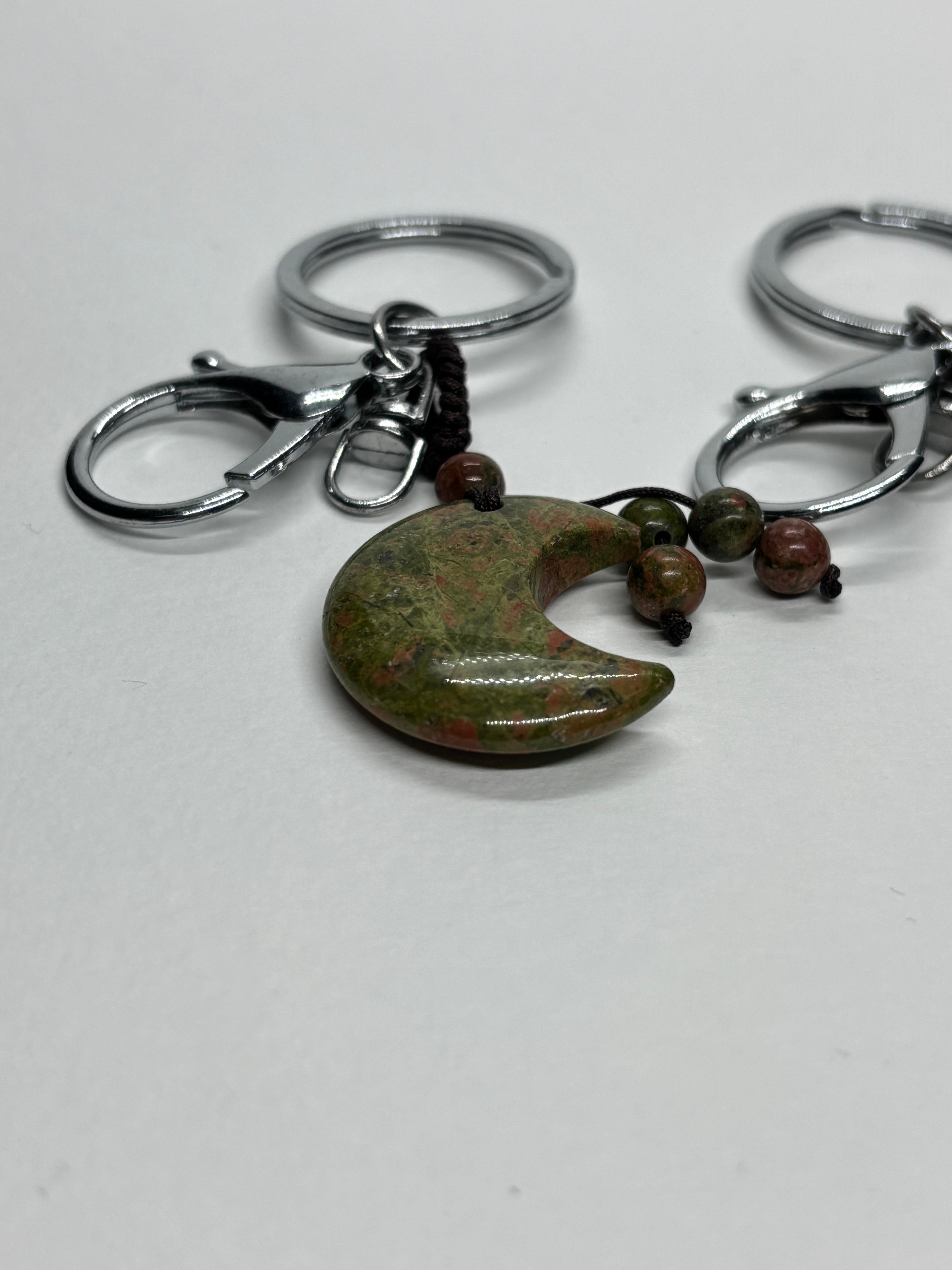 UNAKİT DOĞALTAŞ ANAHTARLIK CHARM HİLAL