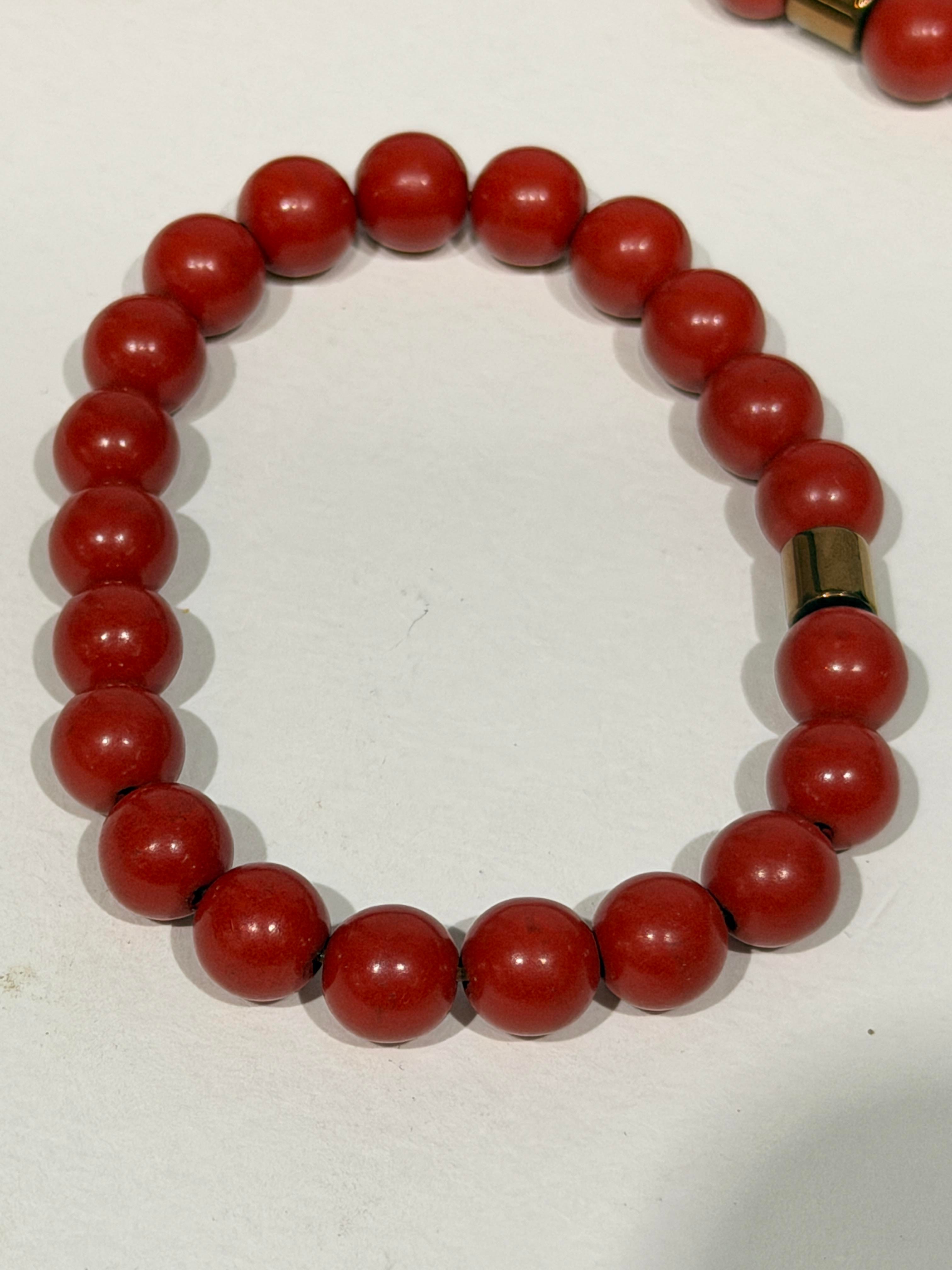 Zinobar (Zinober) Doğaltaş bileklik (8mm)