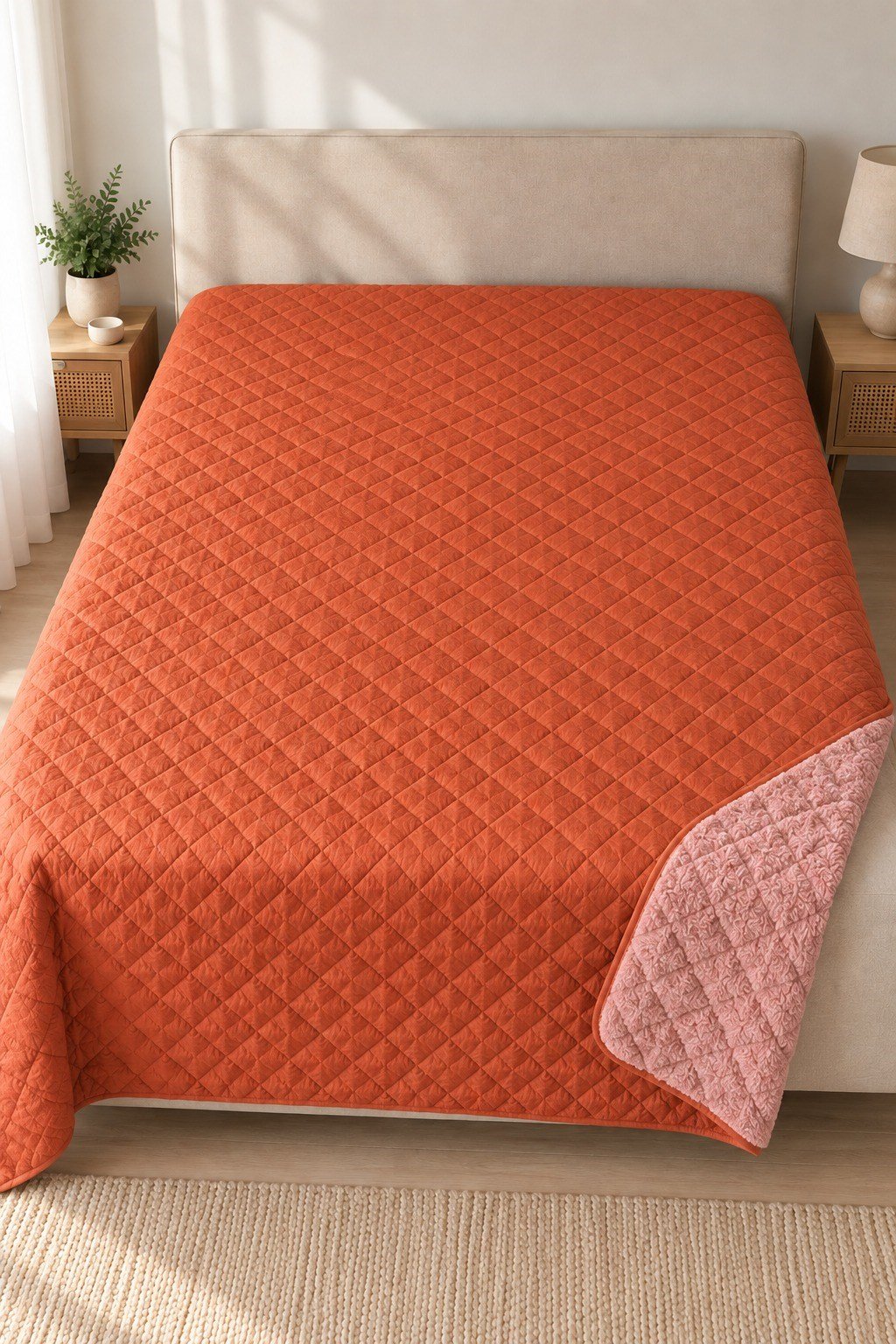 Cloud Soft Çift Taraflı Mikrofiber Peluş Çift Kişilik Yatak Örtüsü 200x220 cm