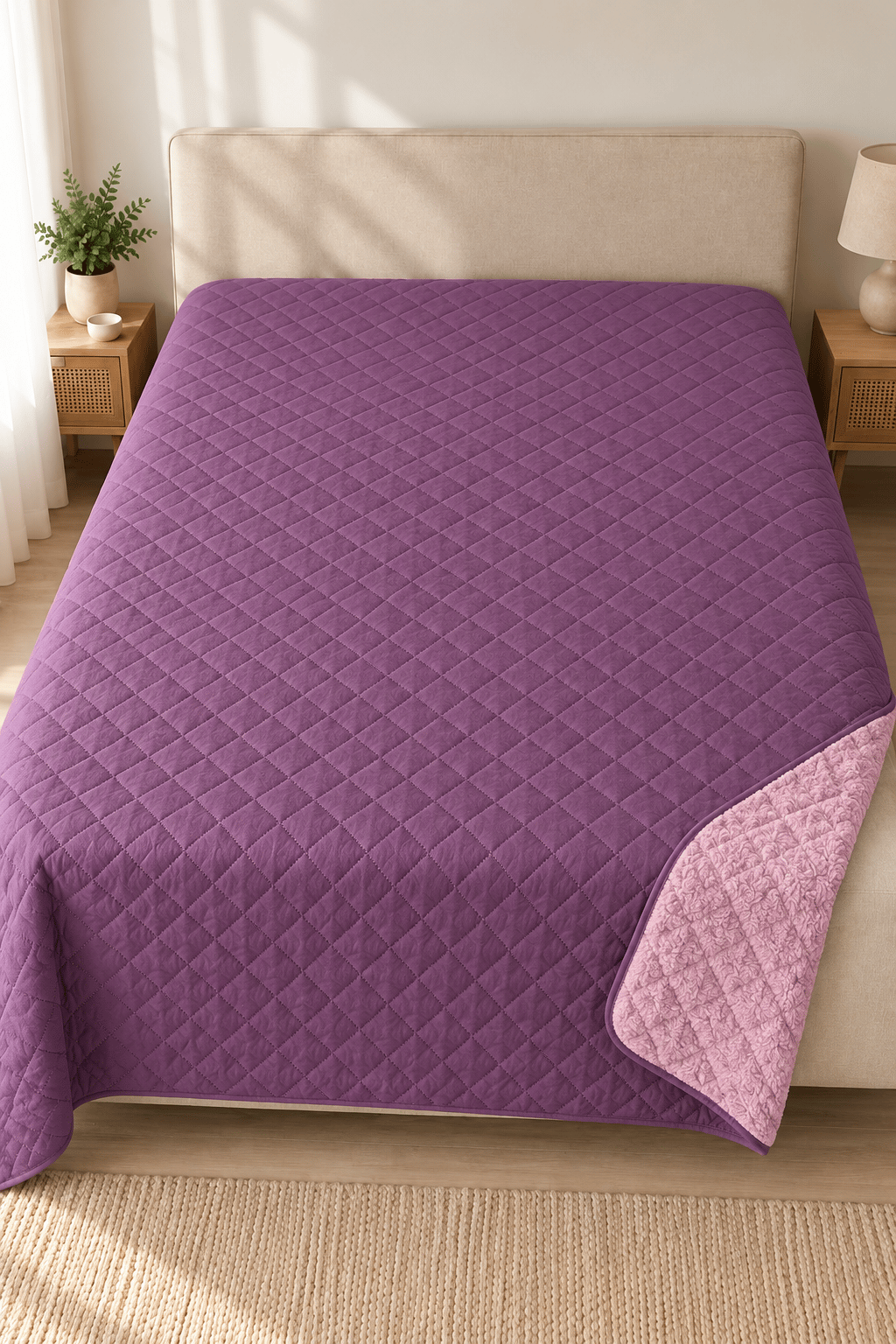 Cloud Soft Çift Taraflı Mikrofiber Peluş Çift Kişilik Yatak Örtüsü 200x220 cm