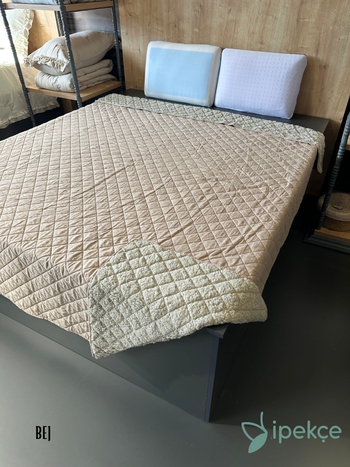 İpekçe Soft Cloud Model Pamuklu 200x220 cm Çok Amaçlı Yatak Örtüsü