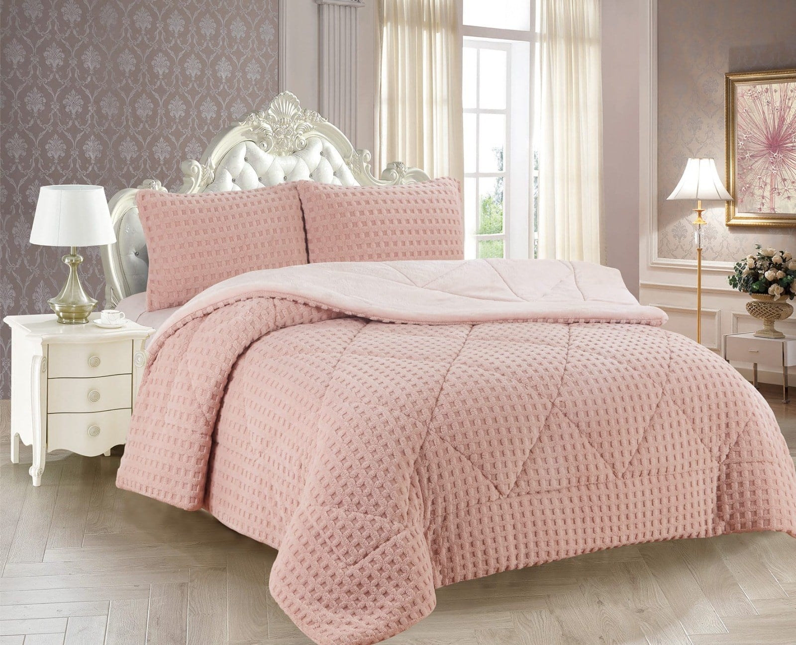 İpekçe Super Soft Dolly Comforter Set Çift Kişilik 3 Parça – 220x240 Uyku Seti