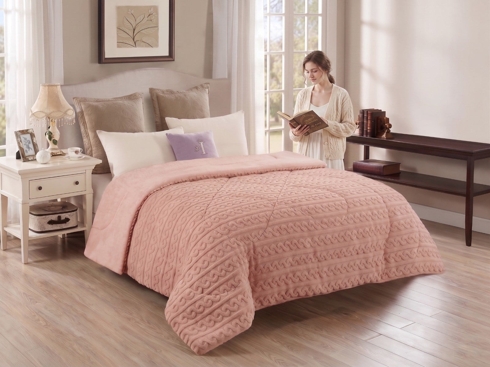 İpekçe Super Soft Woddy Model Pamuklu 200x220 cm Çift Kişilik Yorgan