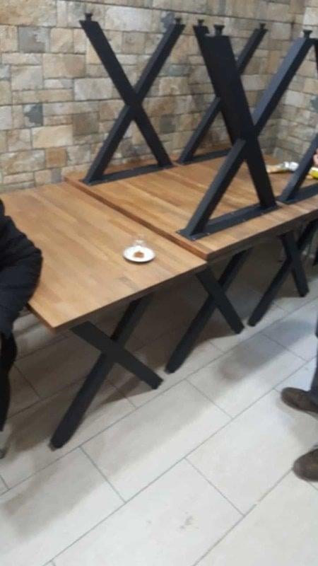 MASİF AHŞAP PLAKA MASA TABLASI