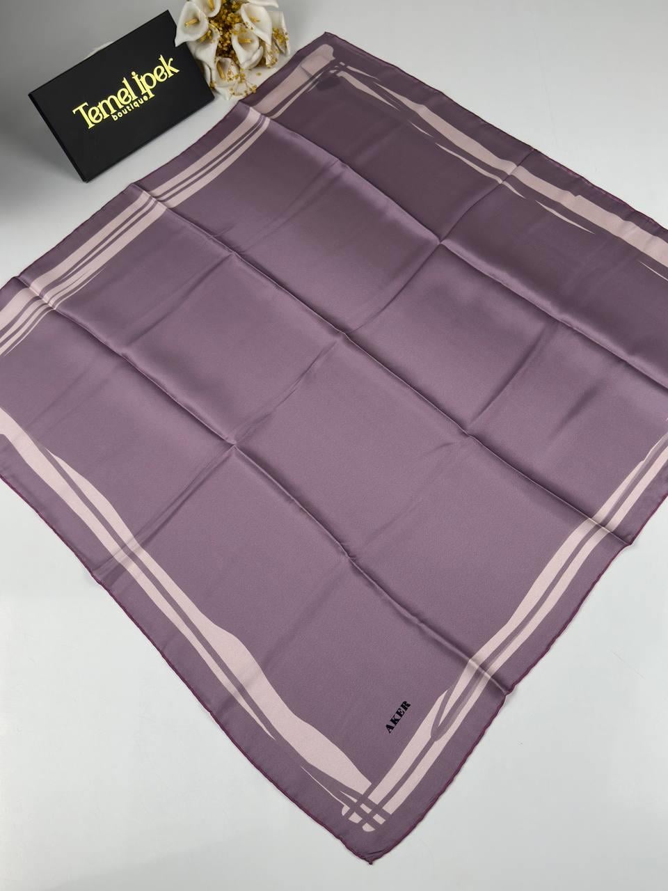 Aker - İpek Krep Saten Eşarp 7989701