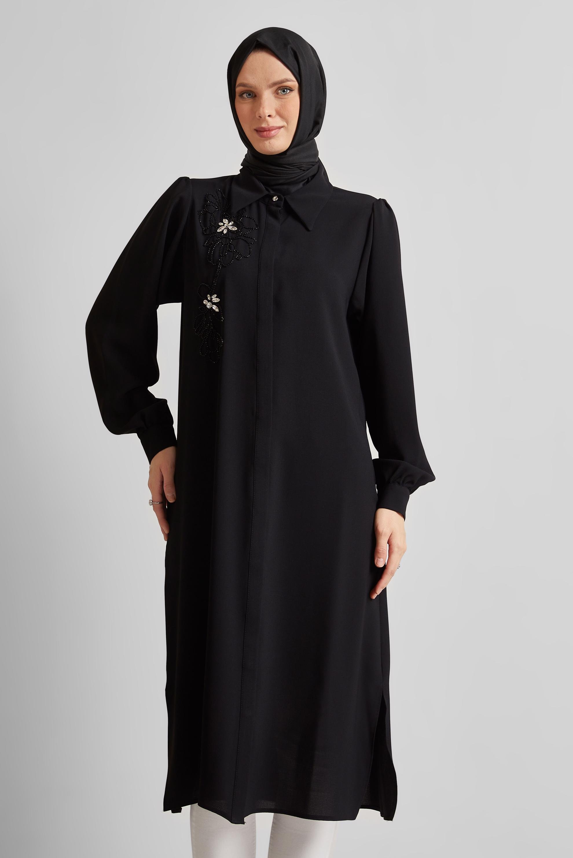 Alvina - Gömlek Yaka Tesettür Tunik 45372