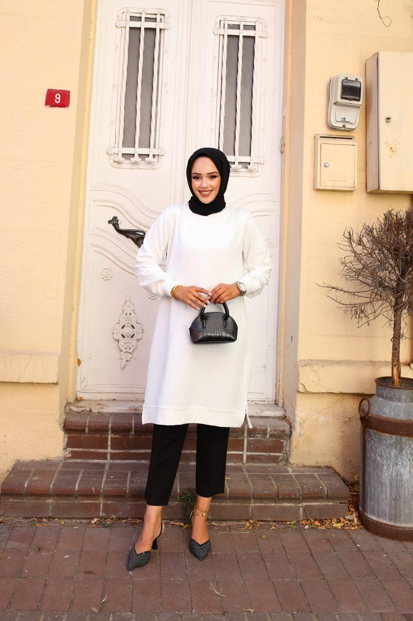 Basic İki İplik Kompakt  Sweat Tunik 00400