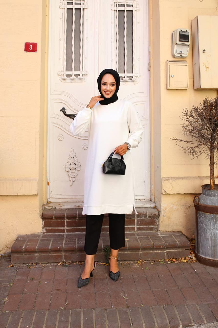 Basic İki İplik Kompakt  Sweat Tunik 00400