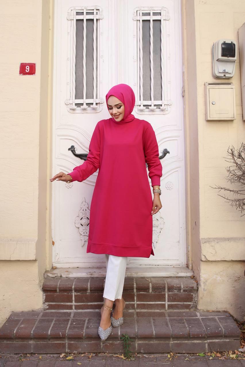 Basic İki İplik Kompakt  Sweat Tunik 00400