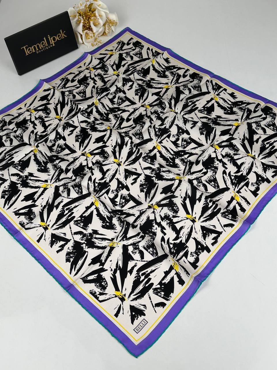 Belli - Saf Twill İpek Eşarp 4014D