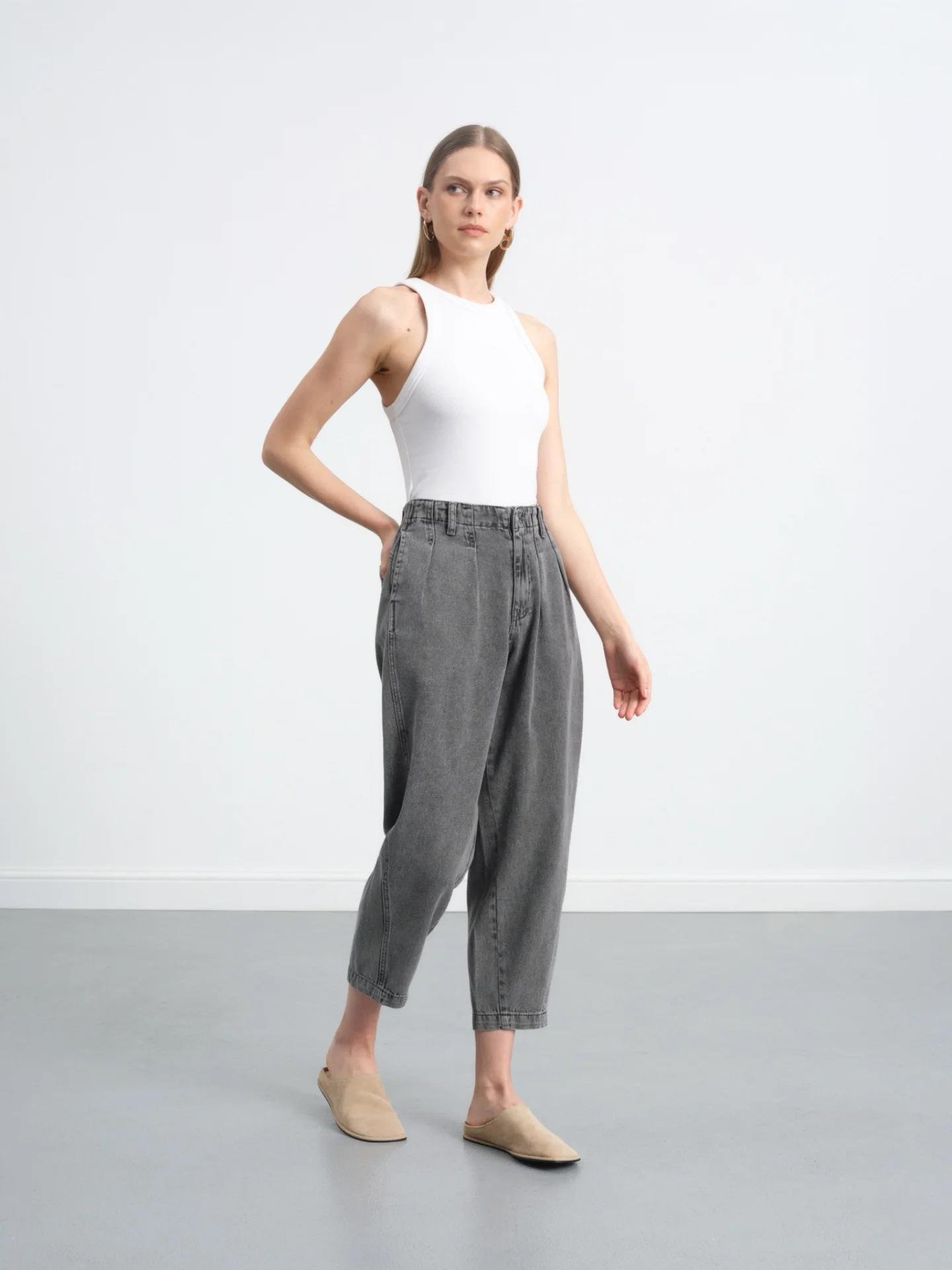 Denim Şalvar Kesim Kot Pantolon 2762