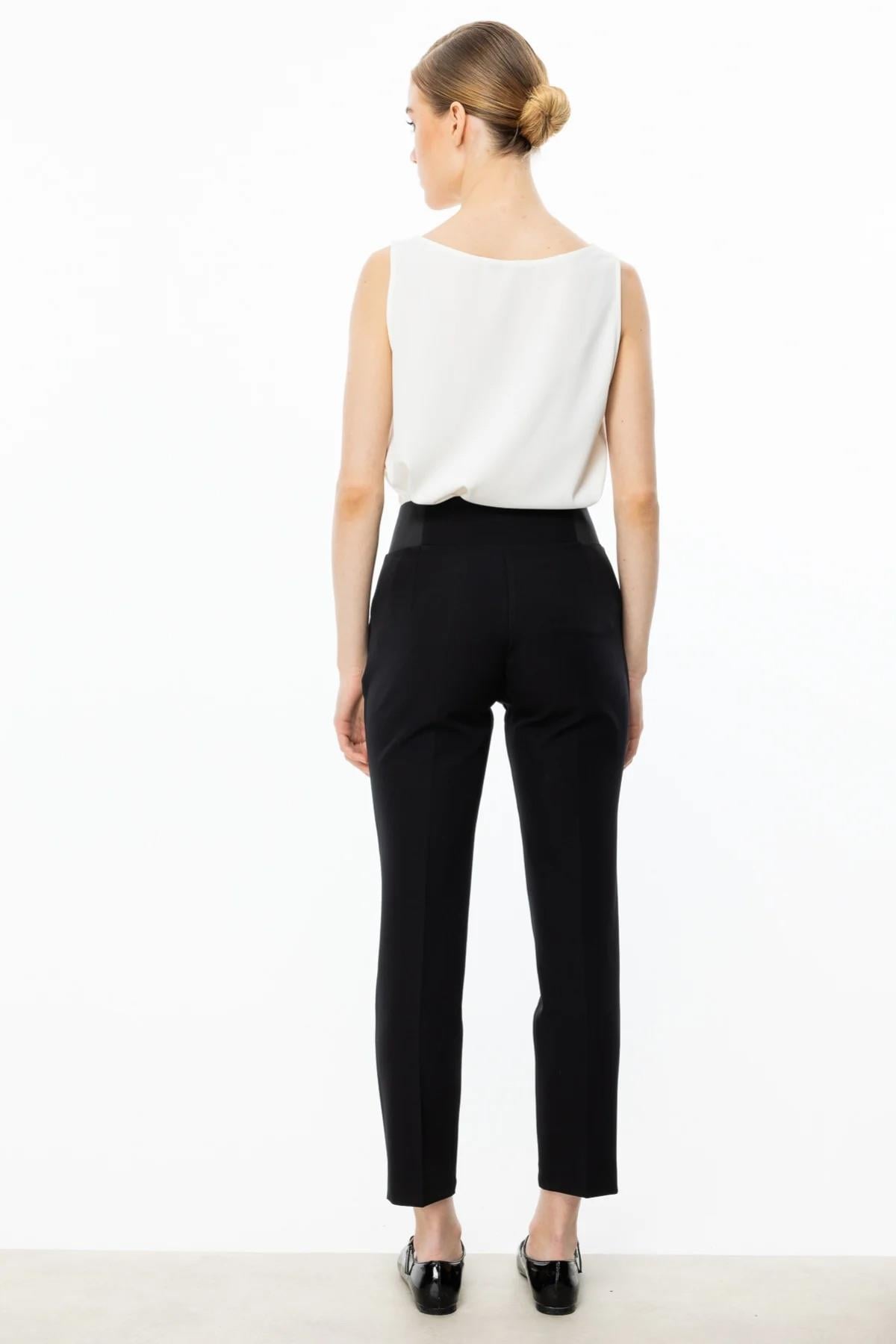 Ekol - Beli Lastikli Çift Düğmeli Pantolon 25Y.EKL.PNT.02086.1