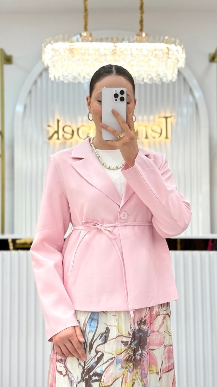 Etekli Blazer Takım
