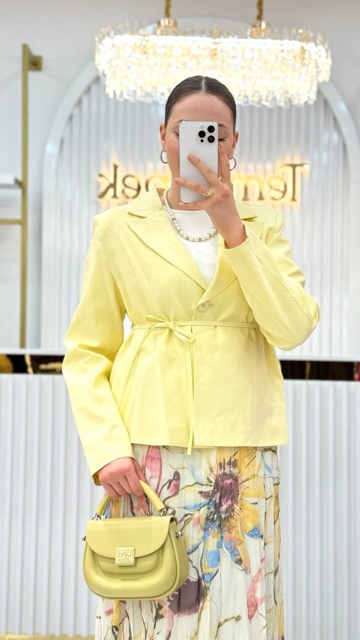 Etekli Blazer Takım