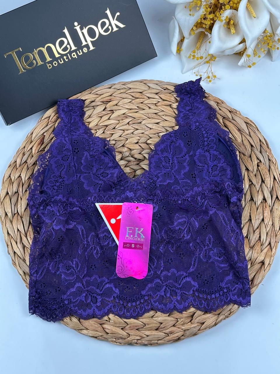 F.K. - Dantelli Desteksiz Balensiz Bralet Takım 410