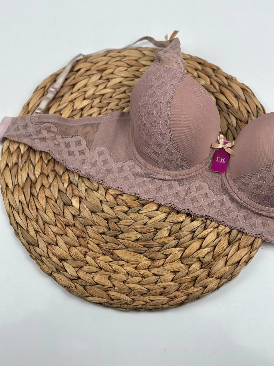 F.K. - Dantelli Desteksiz Balenli B Cup Bralet Sütyen 764