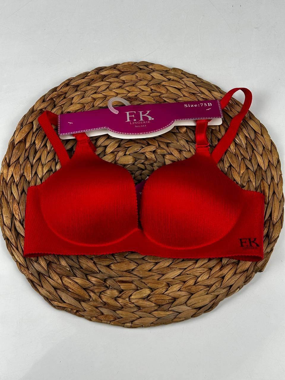 F.K. - Lazer Kesim Dolgulu Balensiz B Cup Sütyen 663