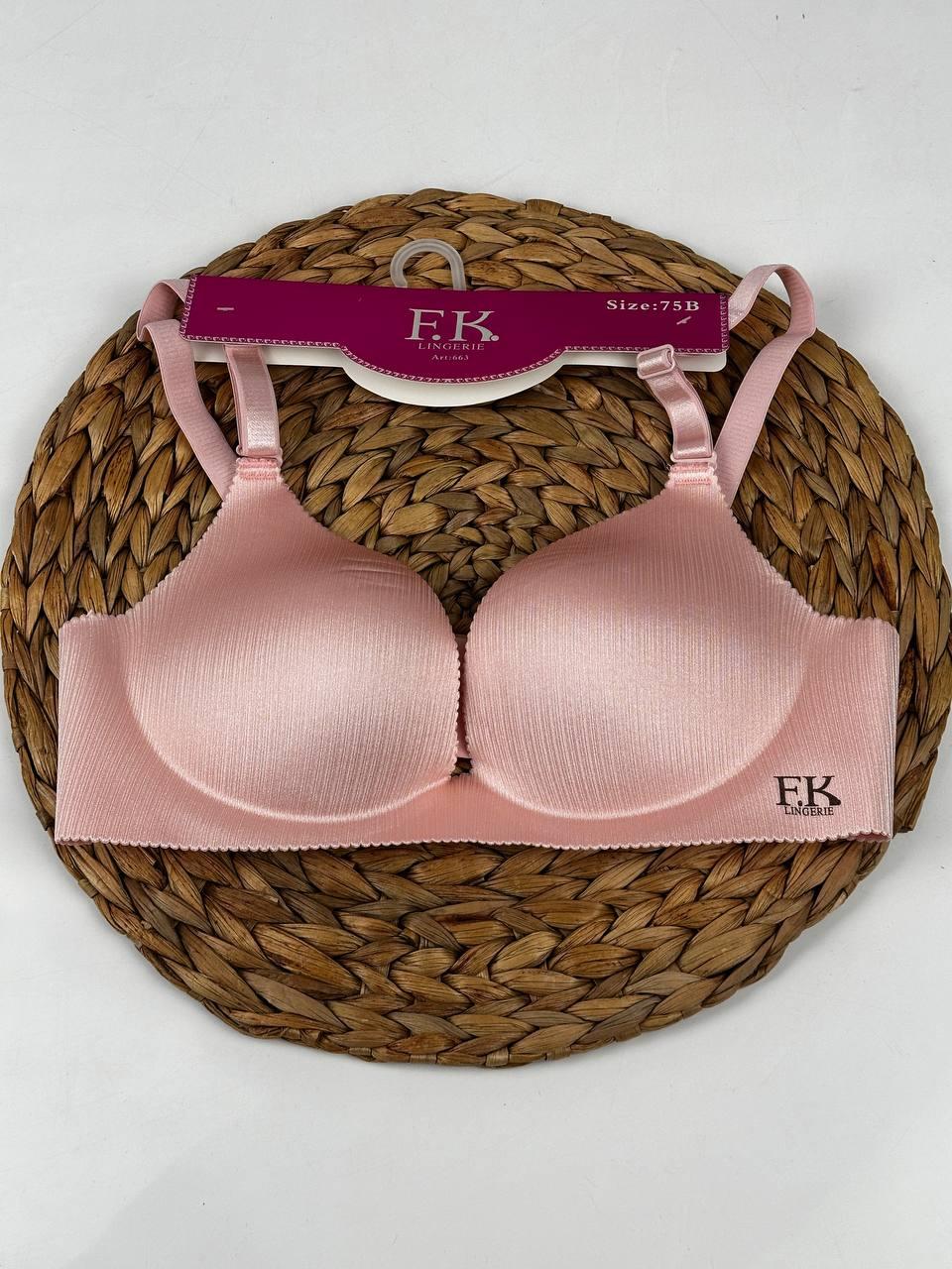 F.K. - Lazer Kesim Dolgulu Balensiz B Cup Sütyen 663