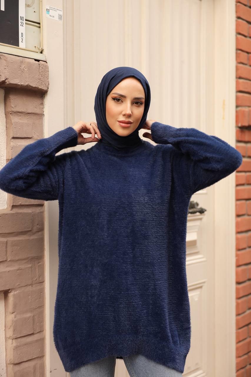 Kedi Sakal Bisiklet Yaka Tunik 14981