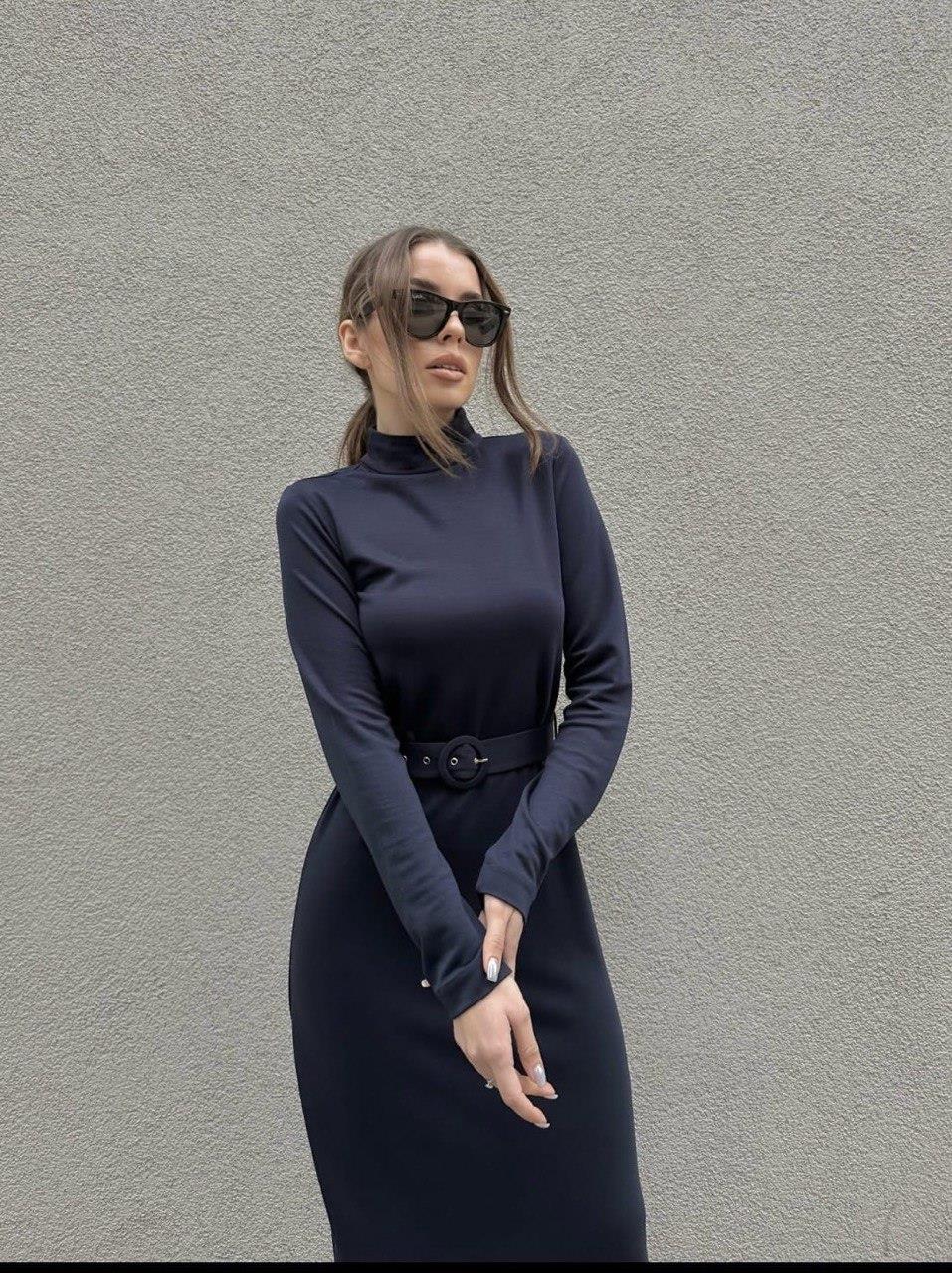 Kemerli Elbise 01683