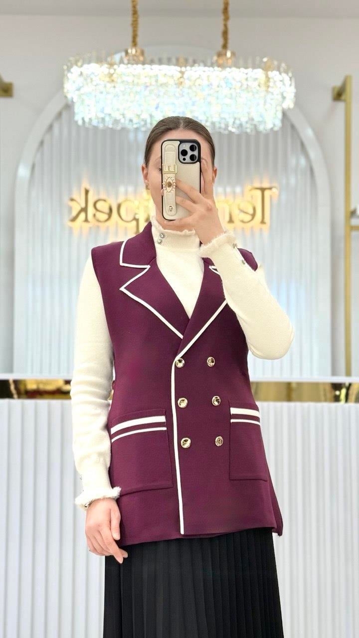Kurvaze Blazer Yelek 140409