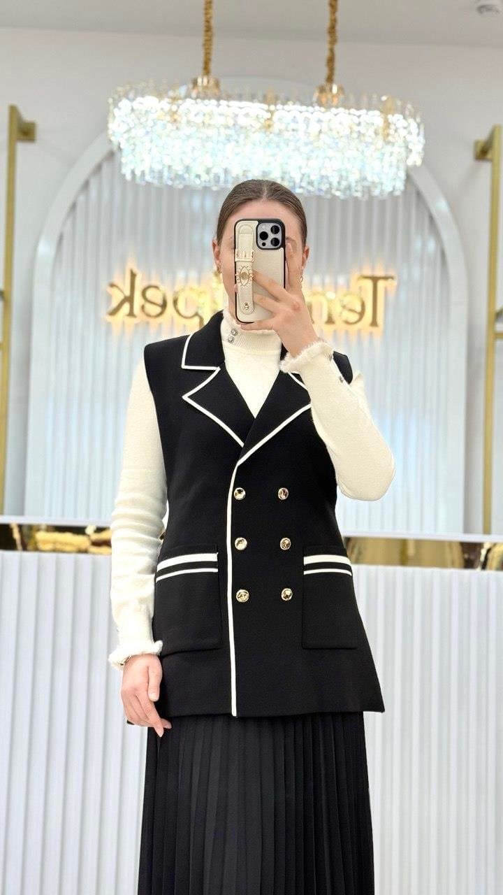 Kurvaze Blazer Yelek 140409