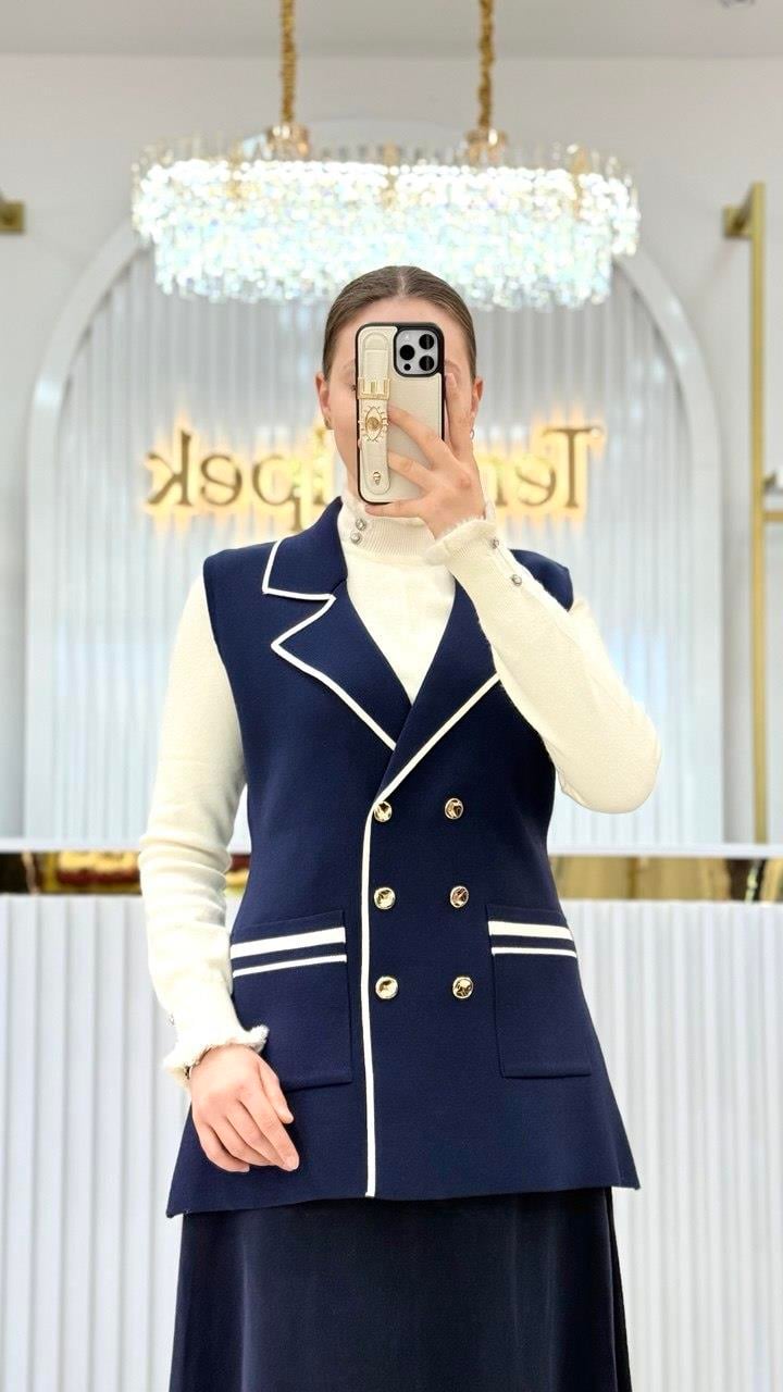 Kurvaze Blazer Yelek 140409
