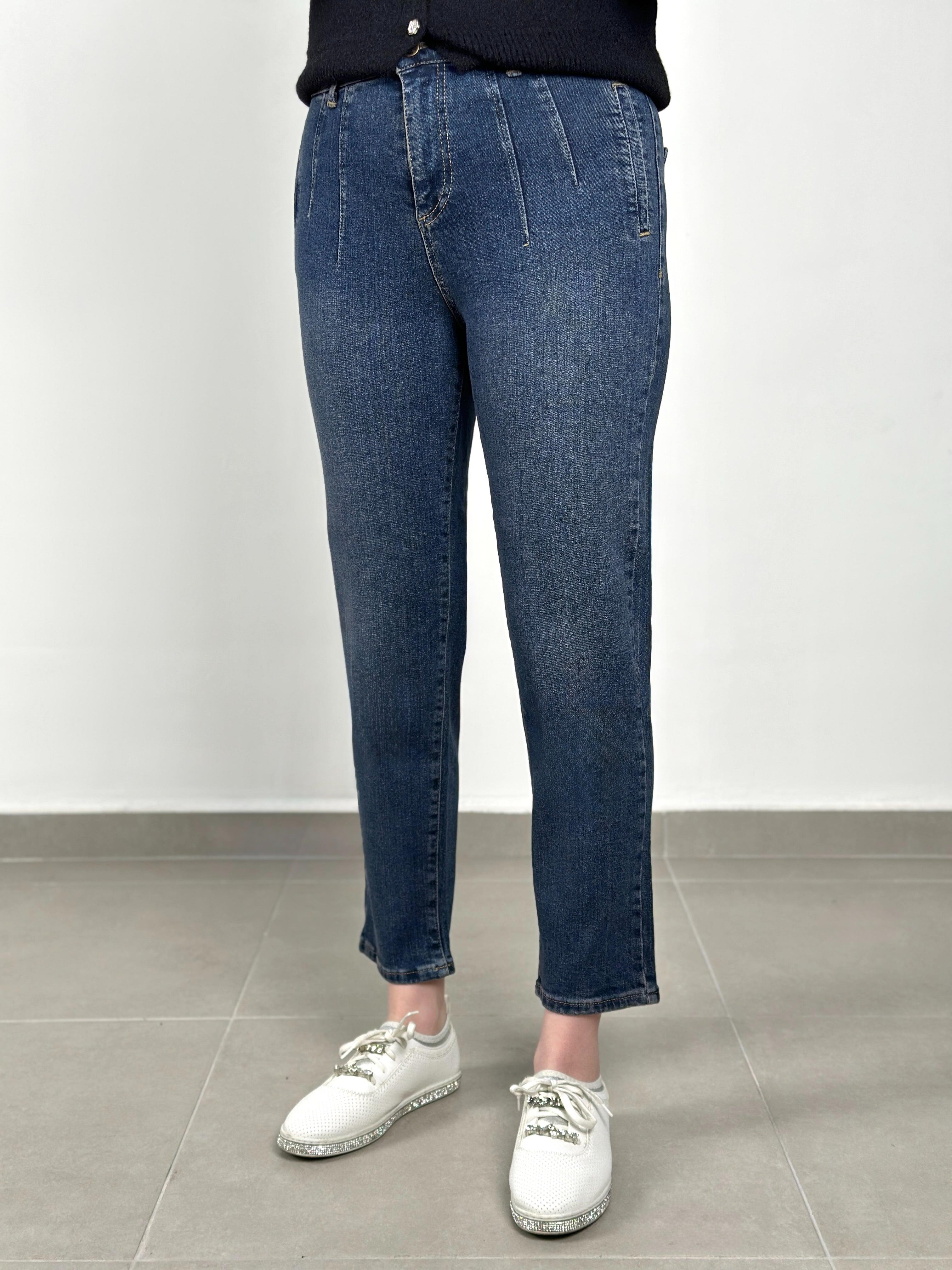 La Carte Jeans - Fileto Detaylı Cepsiz Mom Jean 0829