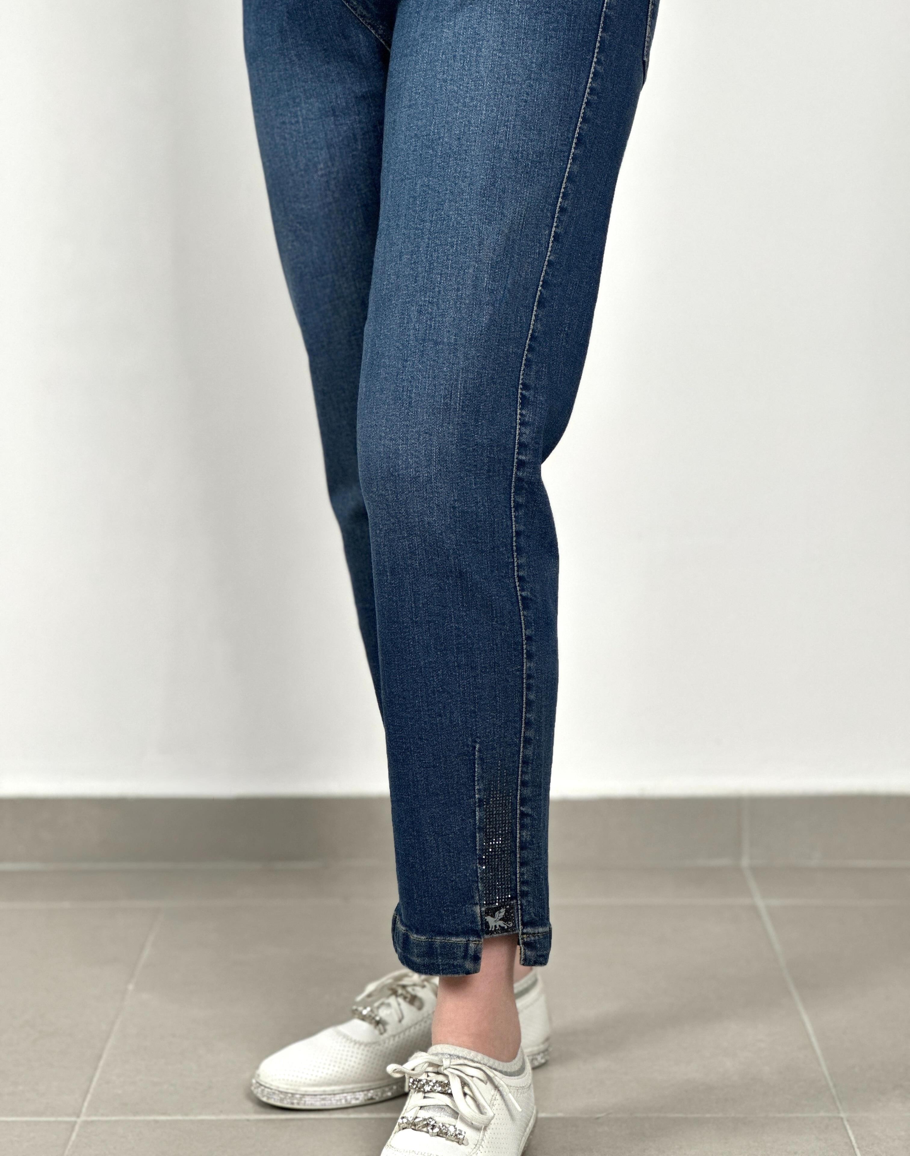 La Carte Jeans - Taşlı Beli Lastikli Mom Jean 6001