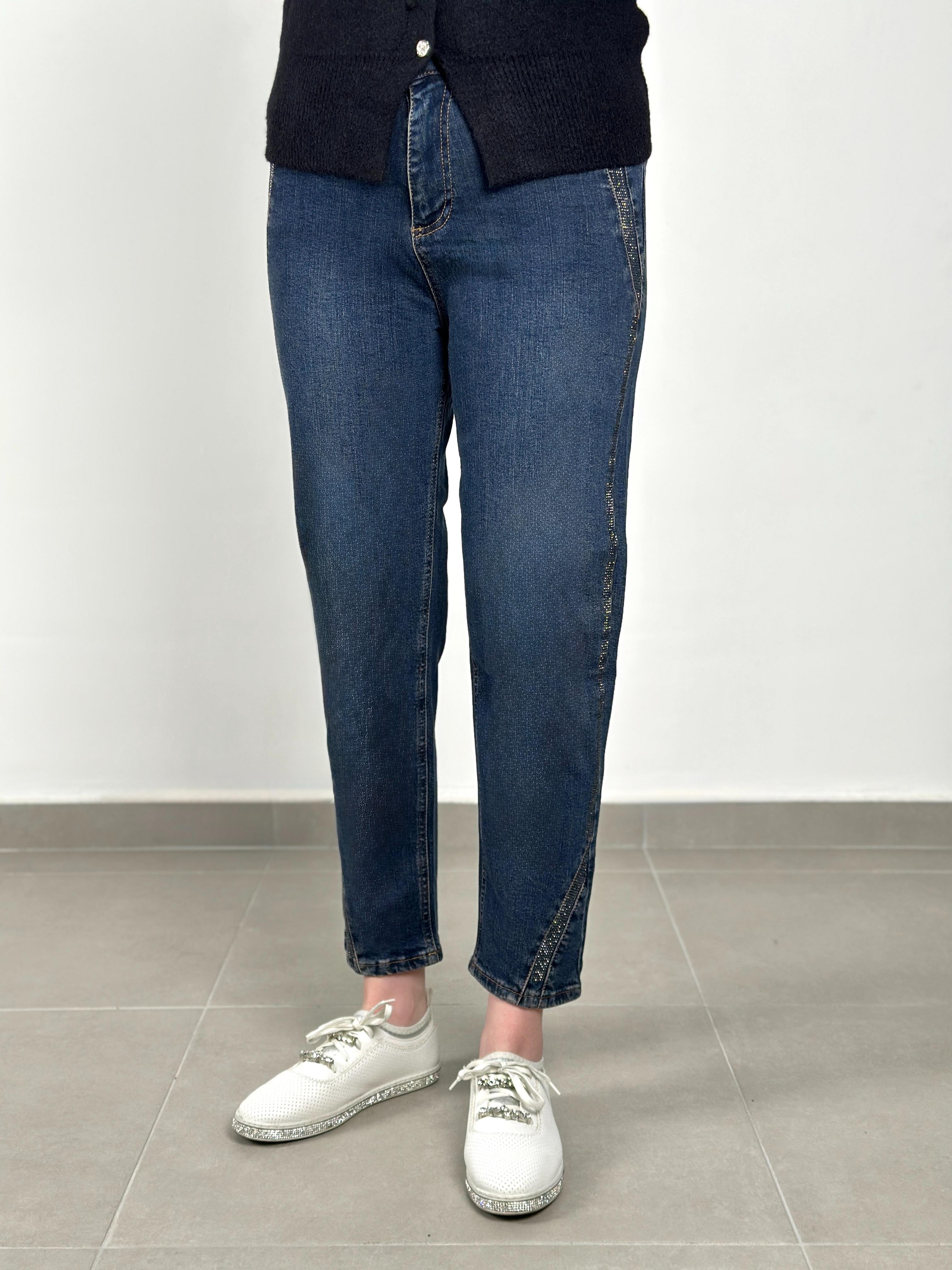 La Carte Jeans - Taşlı Mom Jean 6027