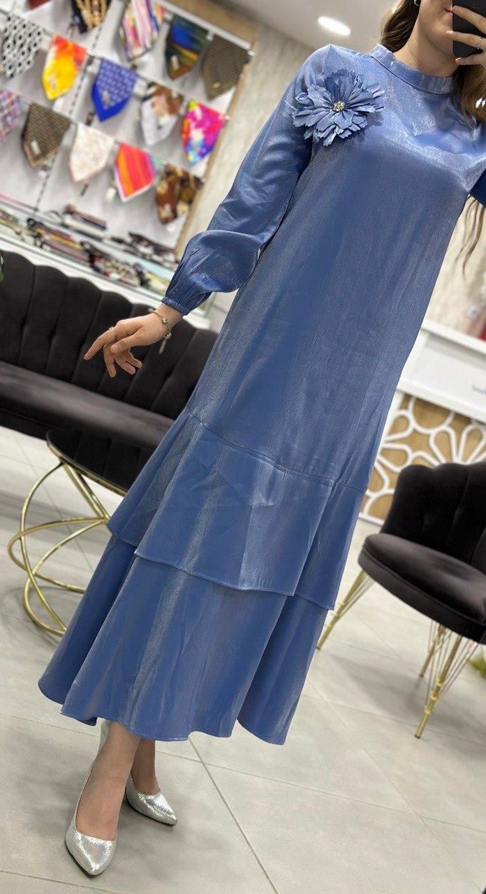 Levidor - Belde Kuaş Detaylı Elbise 330157