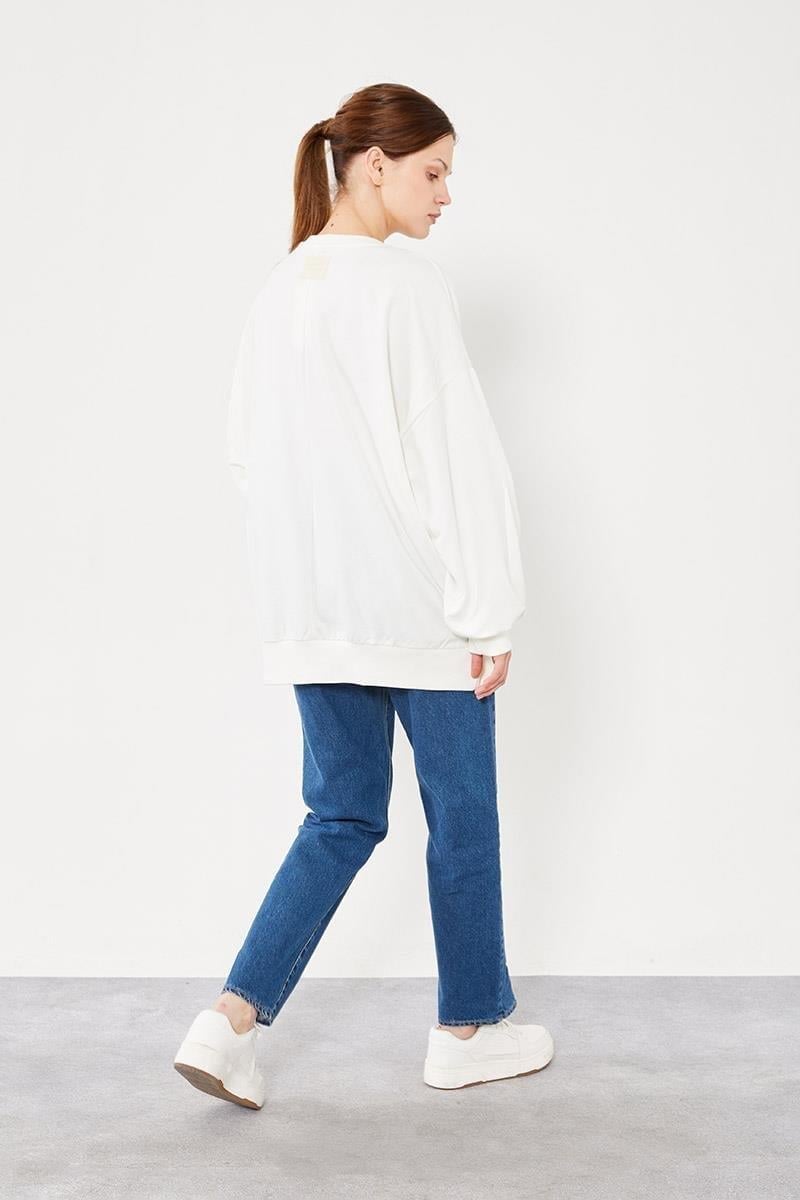 Levidor - Bisiklet Yaka Oversize Sweat 270028