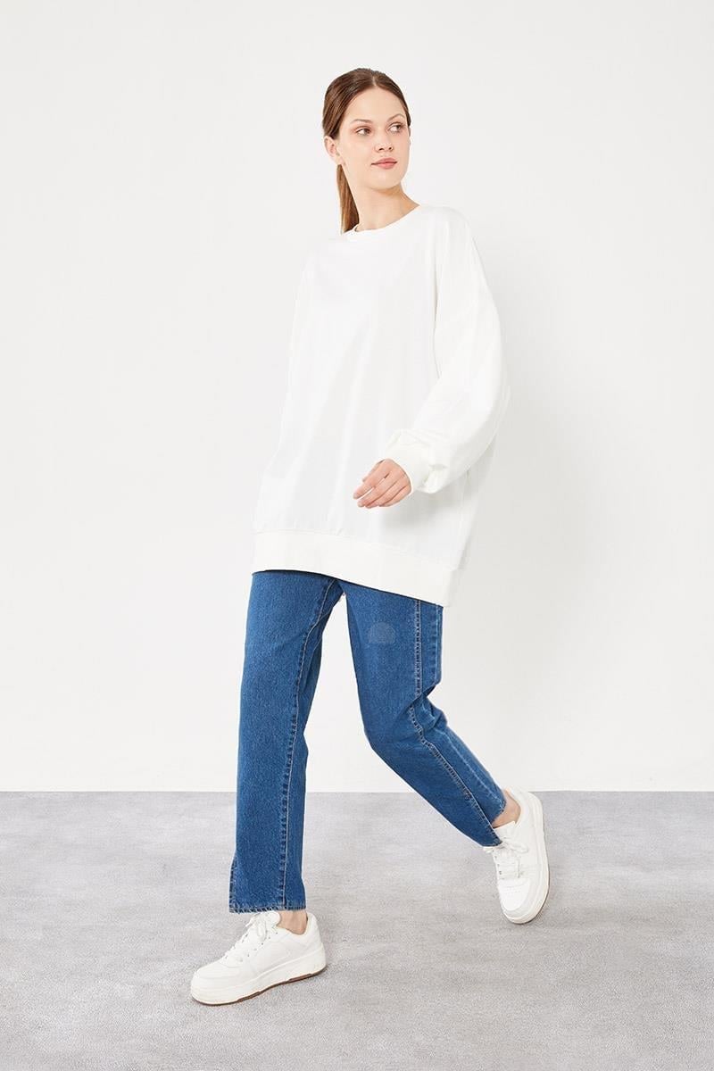 Levidor - Bisiklet Yaka Oversize Sweat 270028