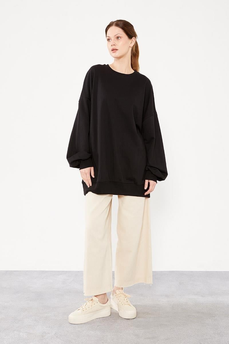 Levidor - Bisiklet Yaka Oversize Sweat 270028