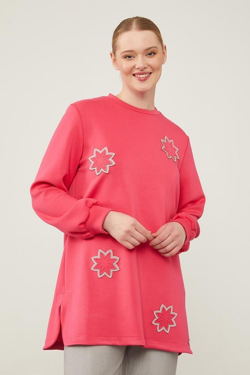 Levidor - Çiçek Nakışlı Sweat 270088