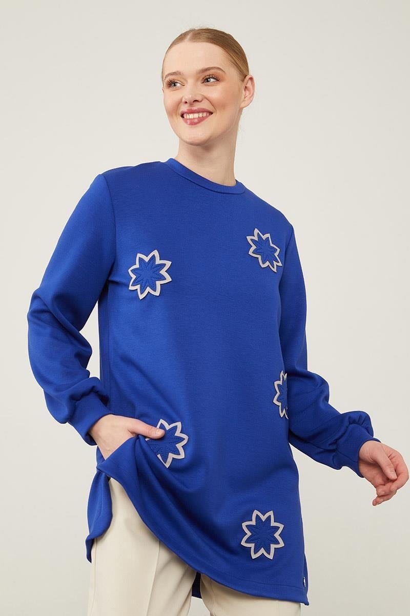 Levidor - Çiçek Nakışlı Sweat 270088